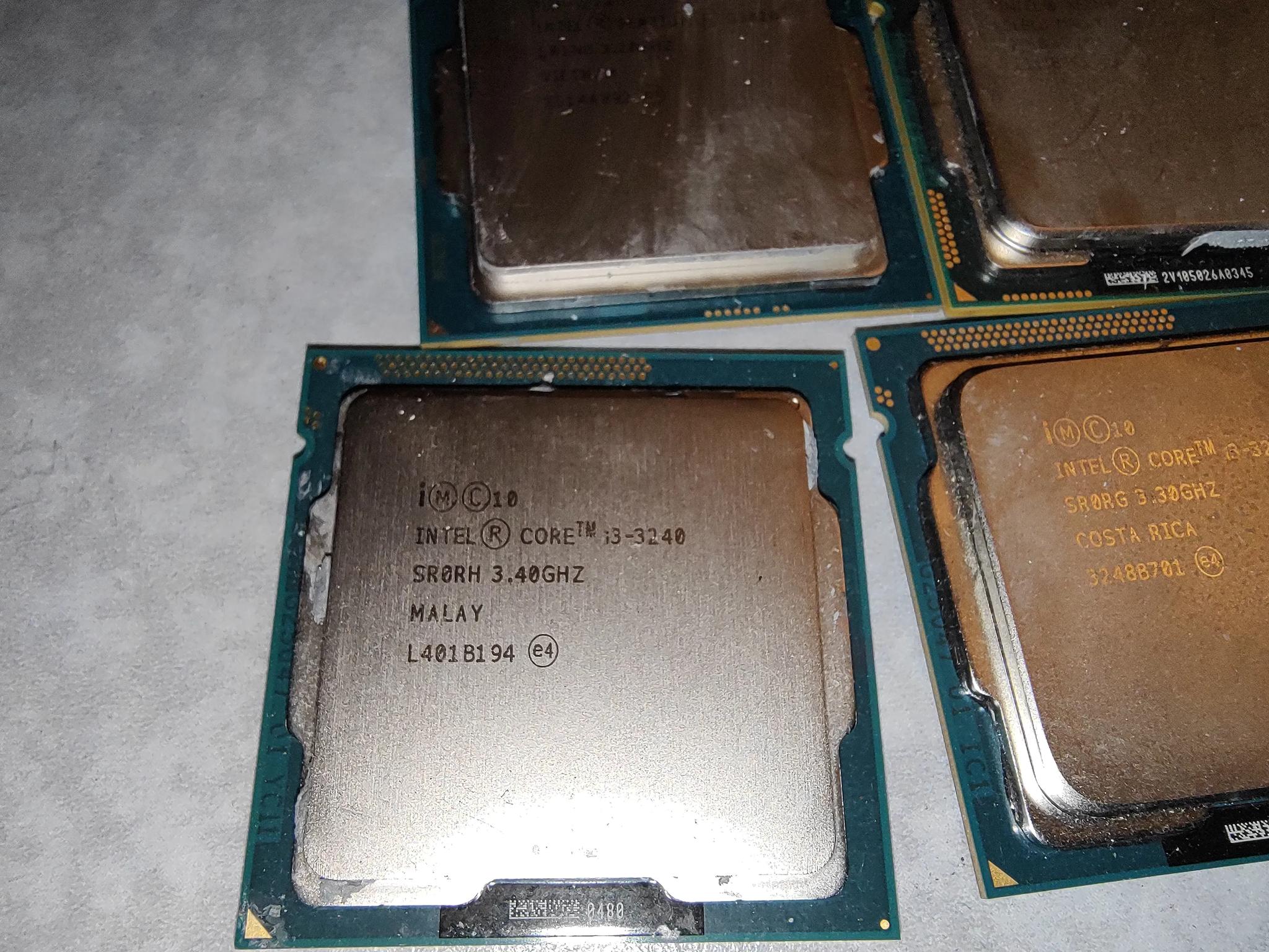 Intel CPU lot. 2x i3 3rd gen, 2x Xeon, 1x pentium