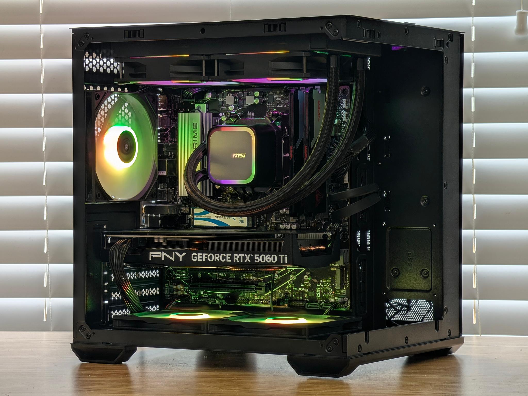 🌈🖤Ryzen 5 9600x | RTX 5060TI 16GB | 32GB DDR5 | 2TB SSD | Gaming PC🖤🌈