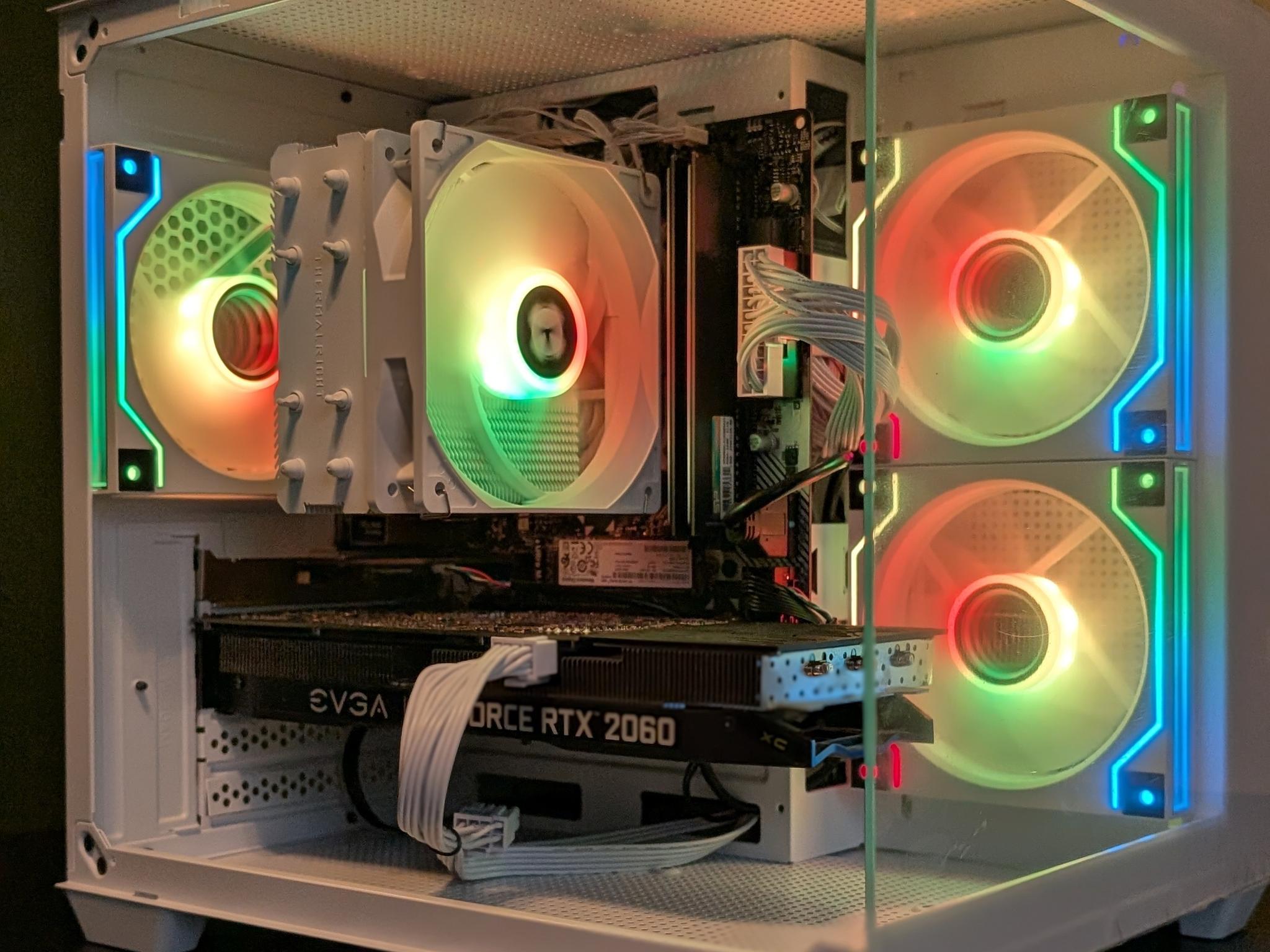 Ryzen 5 2600x | RTX 2060 - White Fish Tank Gaming PC