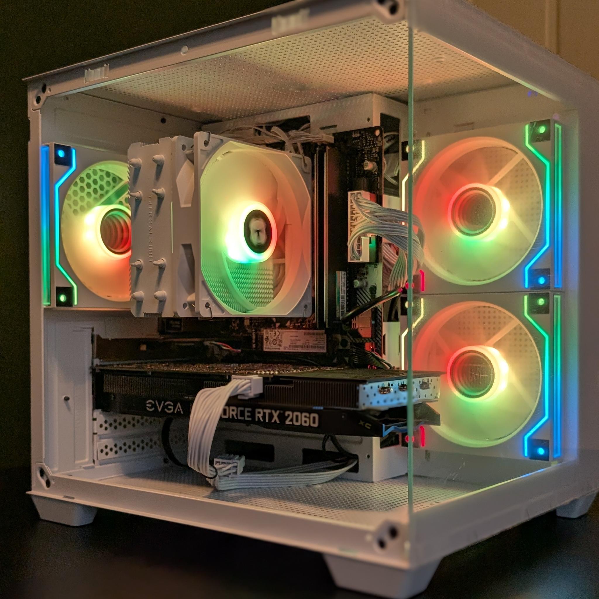 Ryzen 5 2600x | RTX 2060 - White Fish Tank Gaming PC