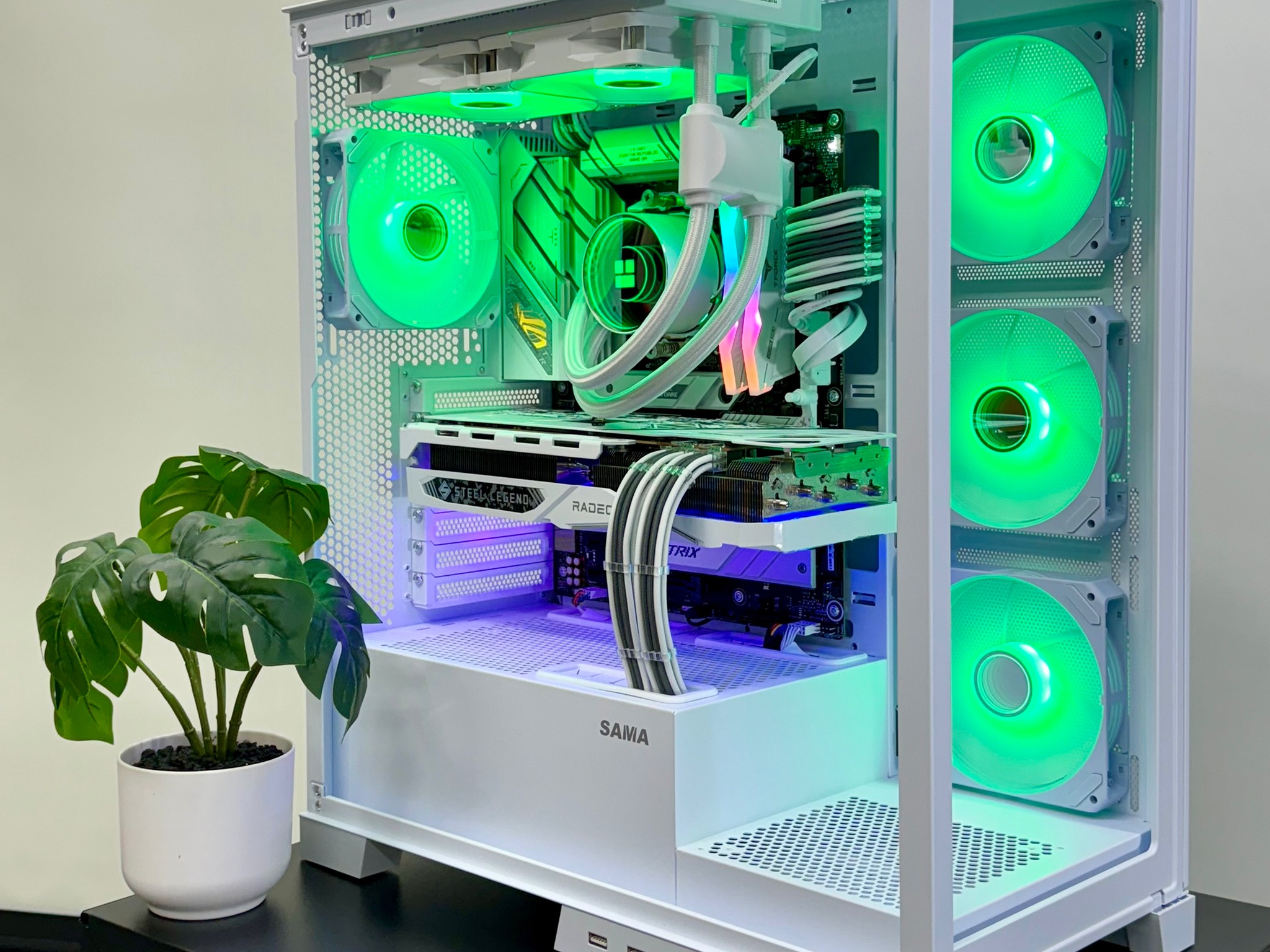 Almost Heaven 🪽 Radeon RX 7900 GRE ☀️ AMD Ryzen 7600X 🌙32GB RAM DDR5 ✨1TB m.2 📖 White Build