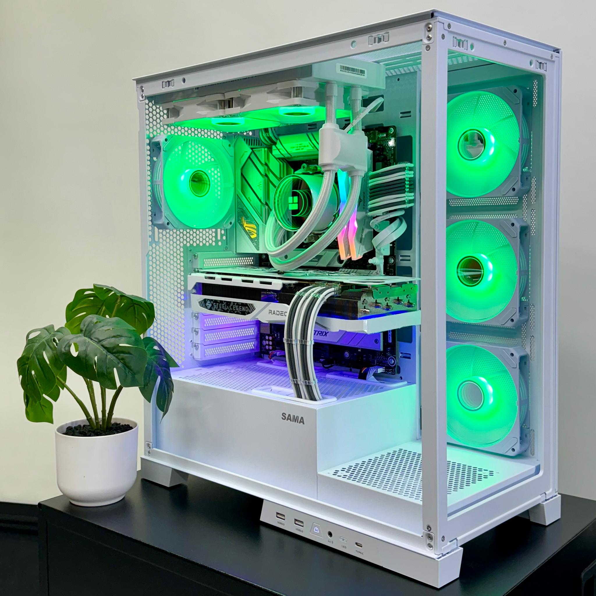 Almost Heaven 🪽 Radeon RX 7900 GRE ☀️ AMD Ryzen 7600X 🌙32GB RAM DDR5 ✨1TB m.2 📖 White Build