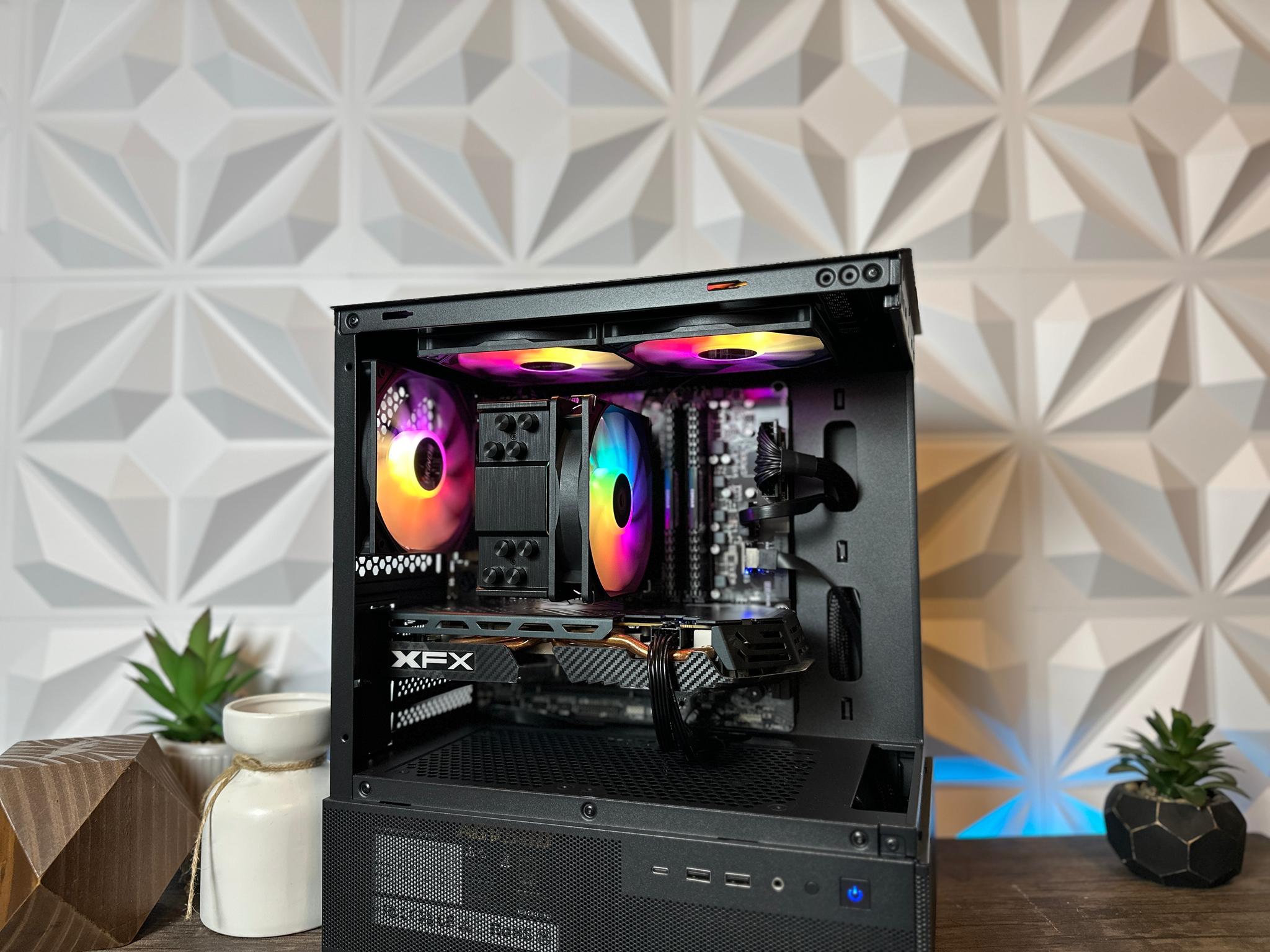 ⚫️Dark Magic♟️ Gaming PC ~ intel I5, 16GB DDR4, RX580, 512GB SSD! Full ARGB!