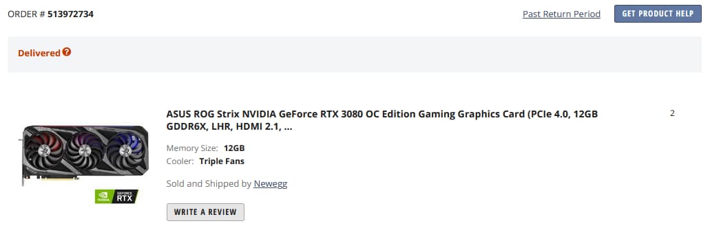 RTX 3080 12GB ASUS ROG Strix NVIDIA GeForce OC Edition