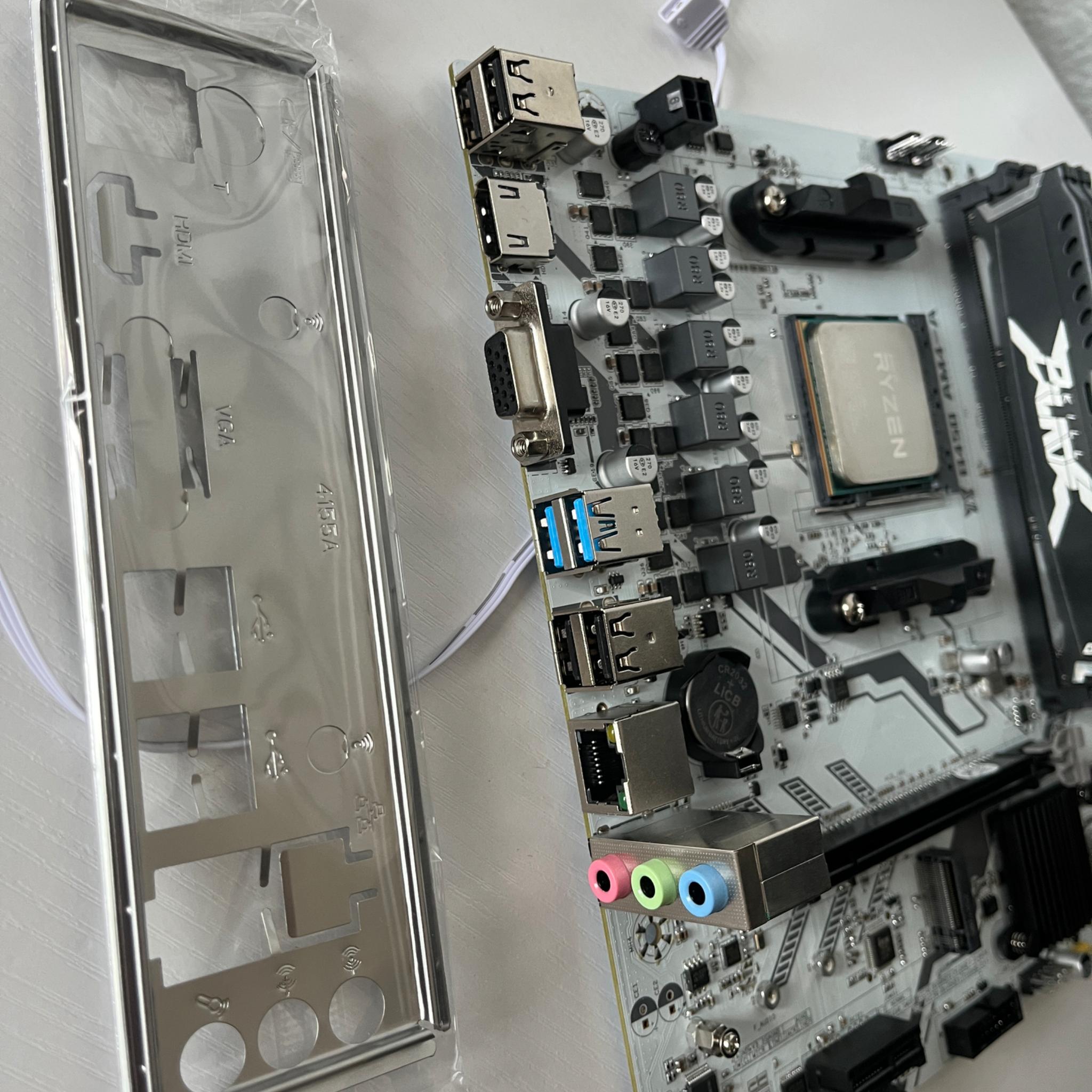 Combo! CPU RAM Motherboard & RGB Fans Ryzen 5 16GB RAM