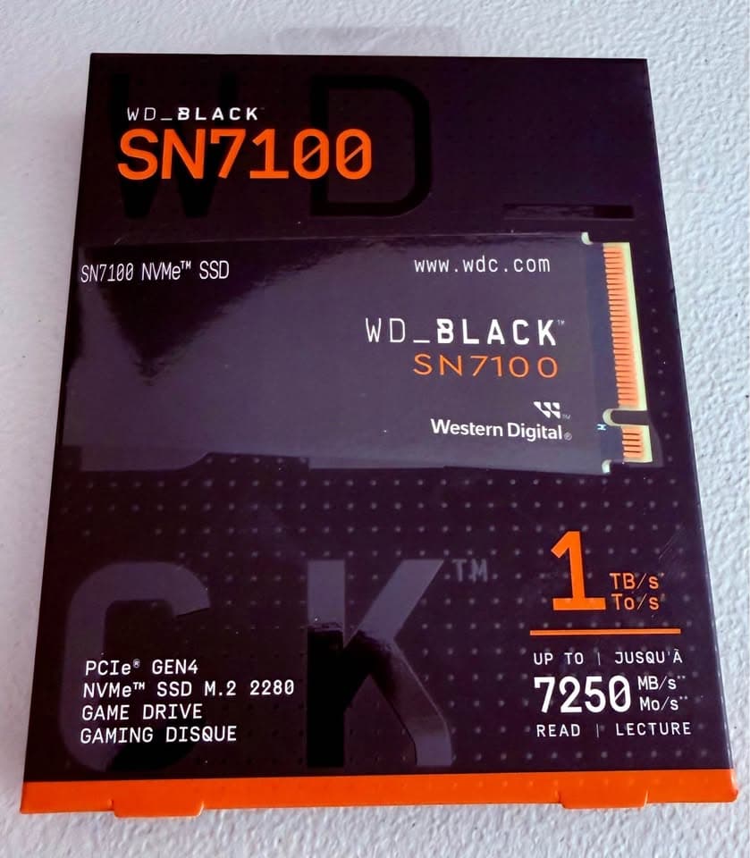 WD BLACK | SN7100 | 1TB Internal SSD | Gen 4 x4 NVMe