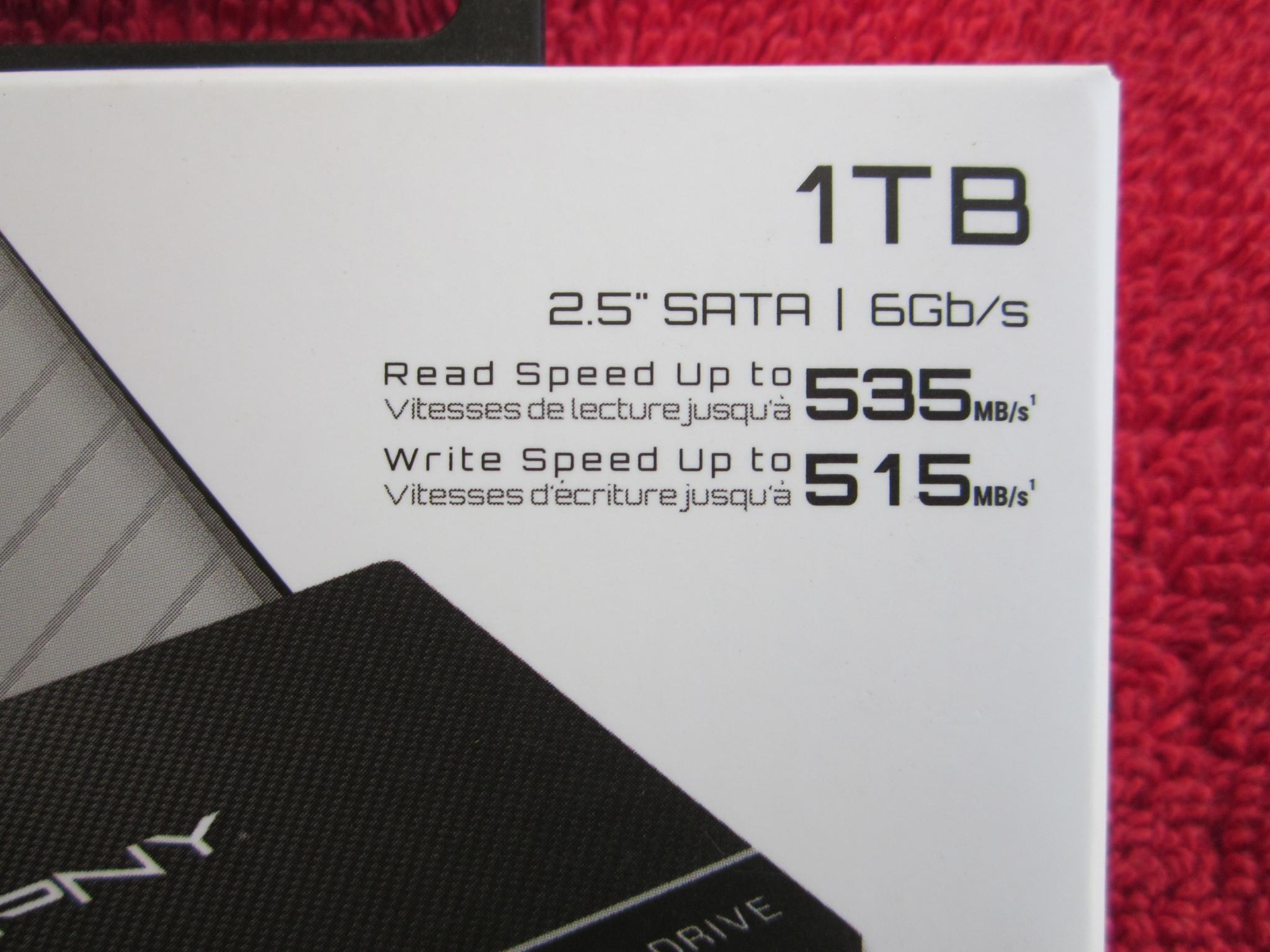 NEW SEALED PNY CS900 2.5" 1TB SATA III SSD SSD7CS900-1TB-RB