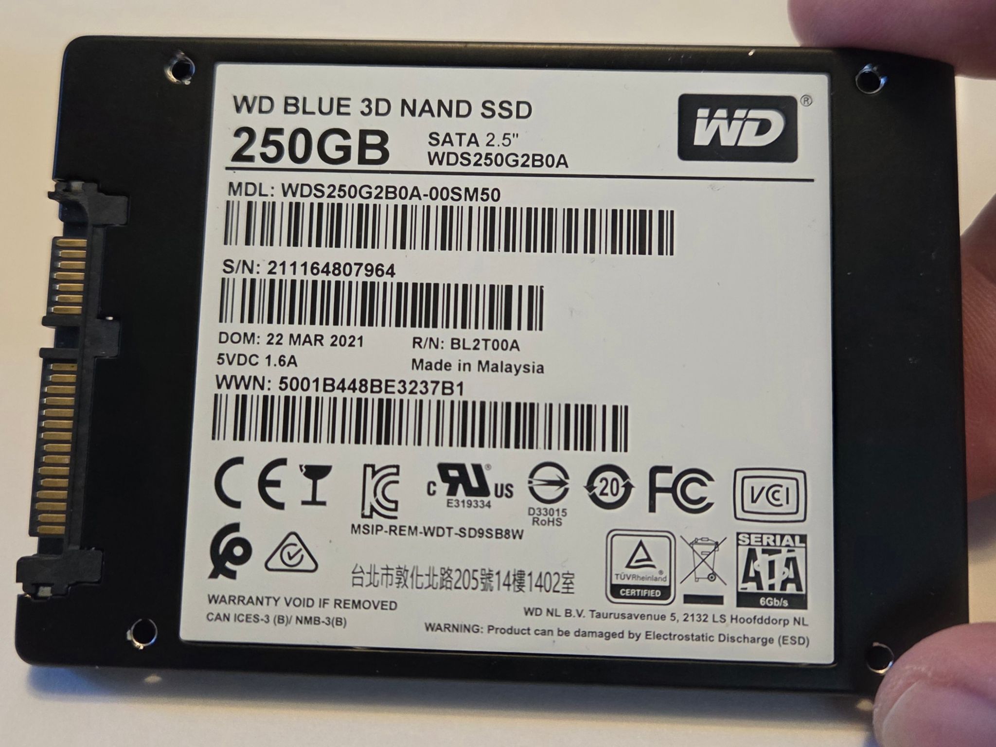 Western Digital 2.5 Sata ssd