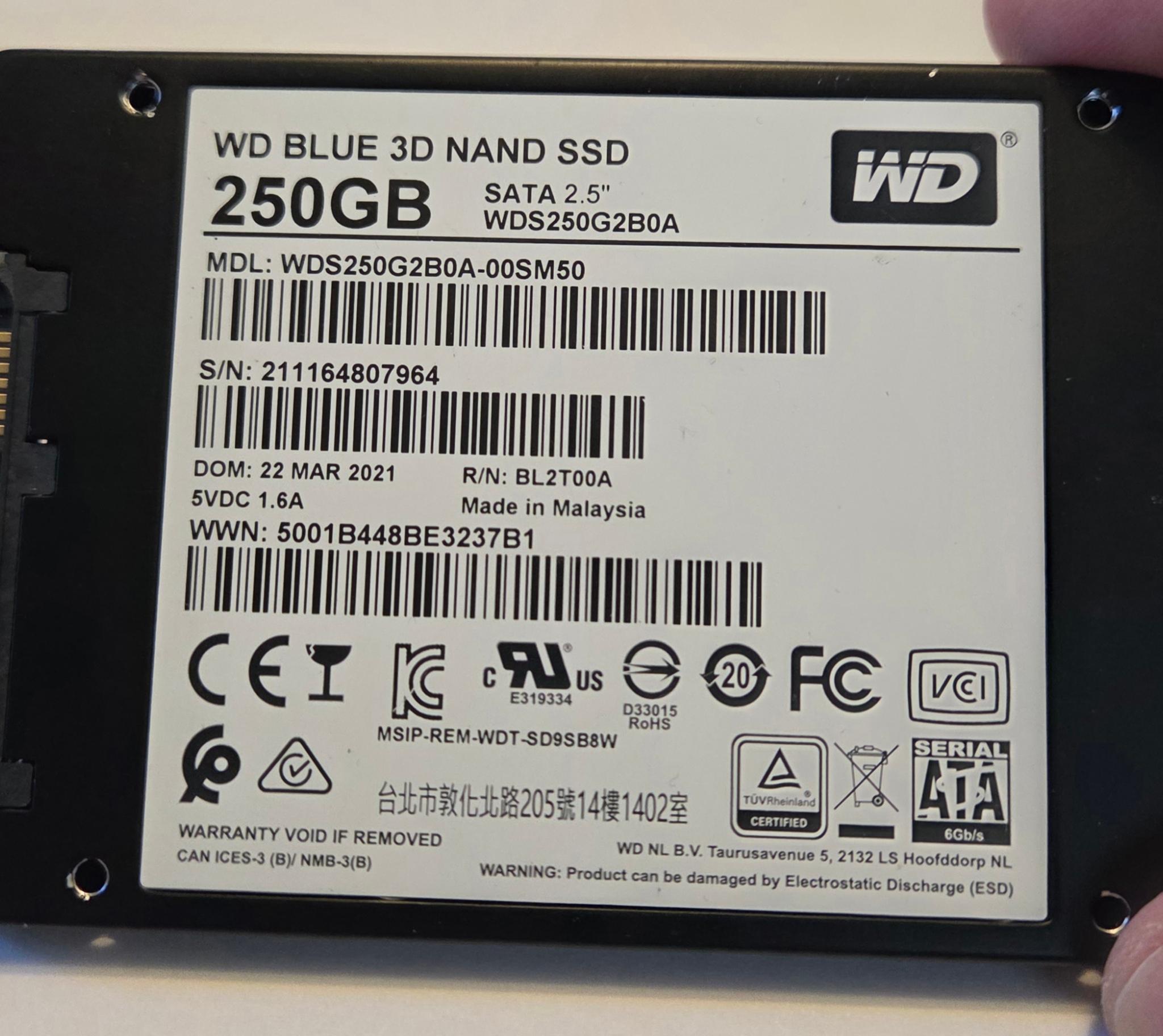 Western Digital 2.5 Sata ssd