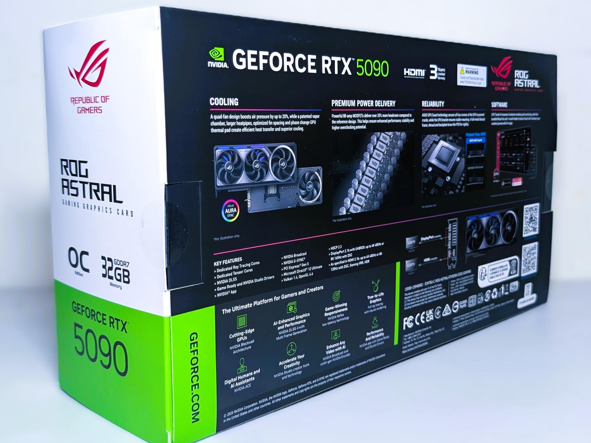 ASUS ROG Astral GeForce RTX 5090 32GB GDDR7 Graphics Card BRAND NEW