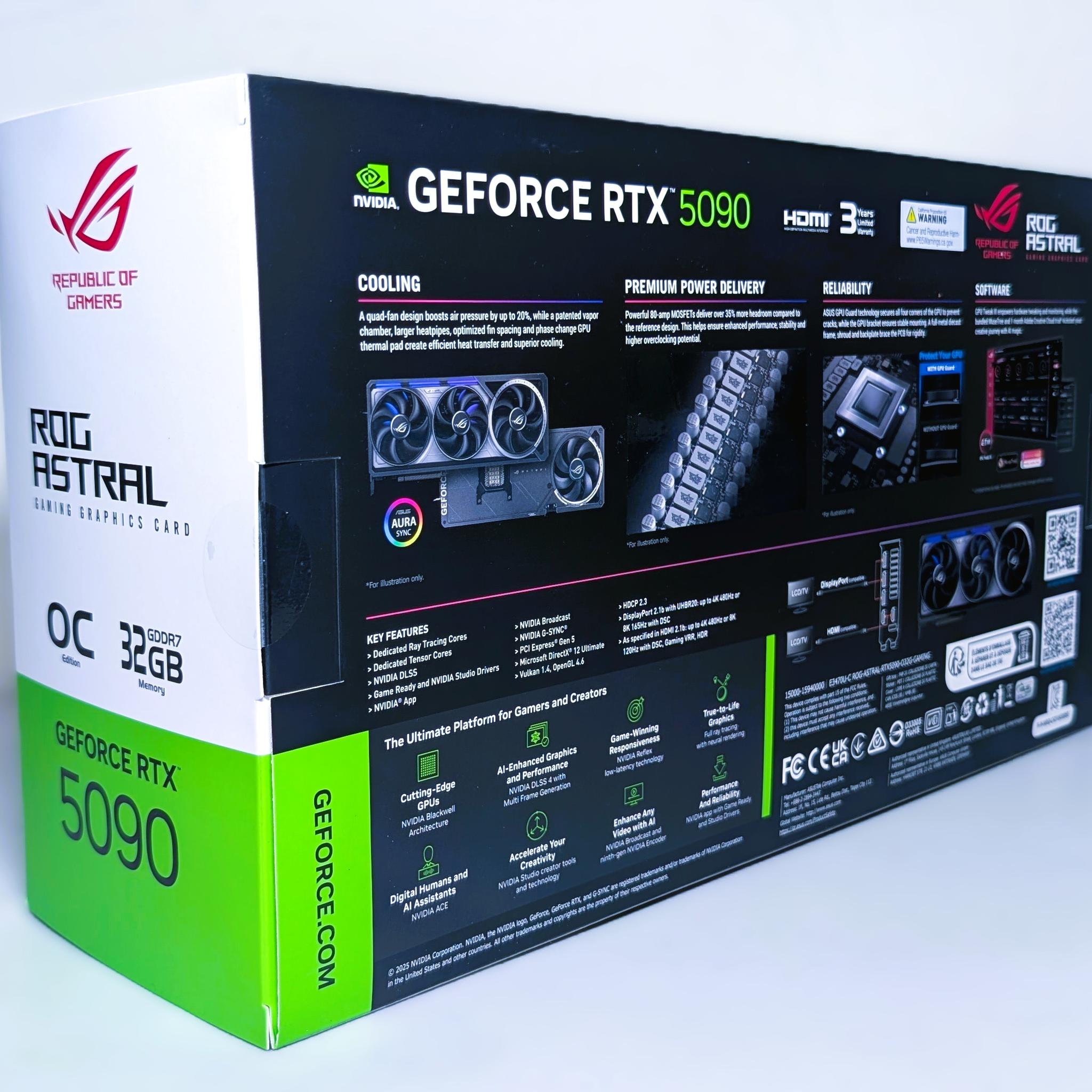 ASUS ROG Astral GeForce RTX 5090 32GB GDDR7 Graphics Card BRAND NEW