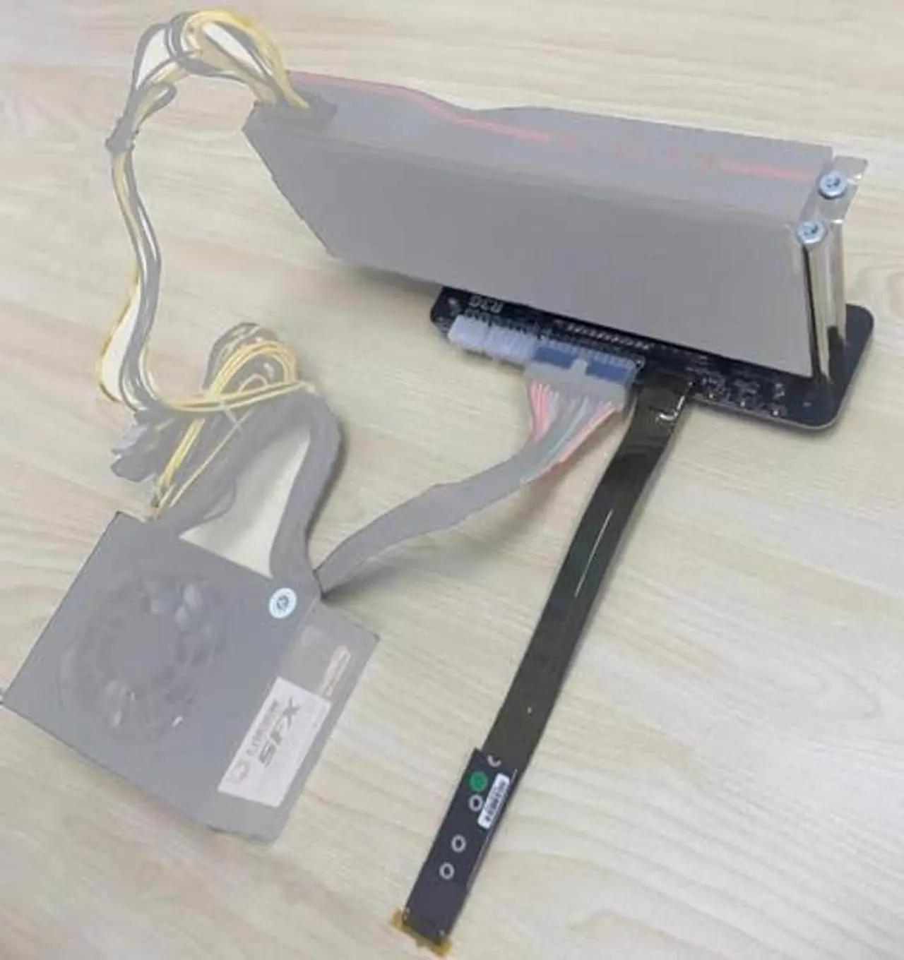 JMT M.2 M Key NVMe External Graphics Card Stand Bracket 64Gbs Full Speed PCIe 4.0 x4 Riser R43SG