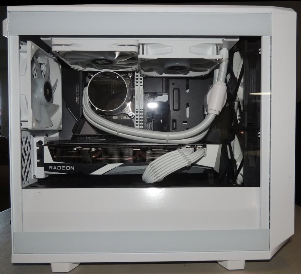Beautiful New White Gaming Computer Build with New and Refurbished Parts