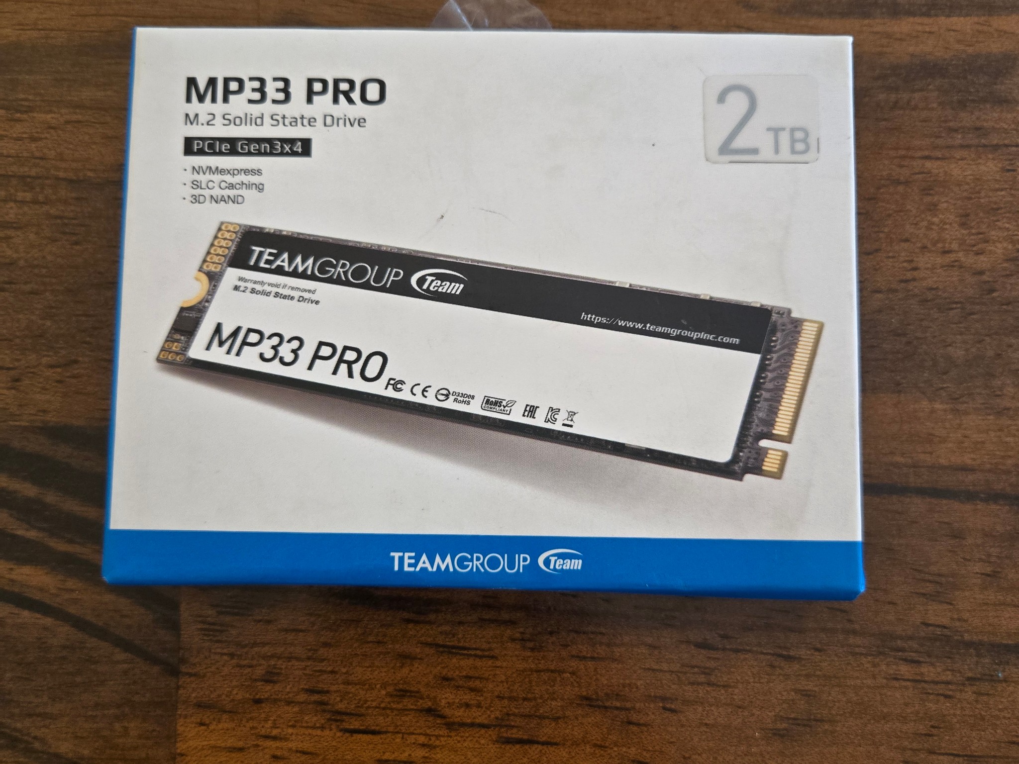 NEW TEAMGROUP MP33 PRO 2TB NVMe M.2 SSD PCIe Gen3 x4 2400/2000 MB/s