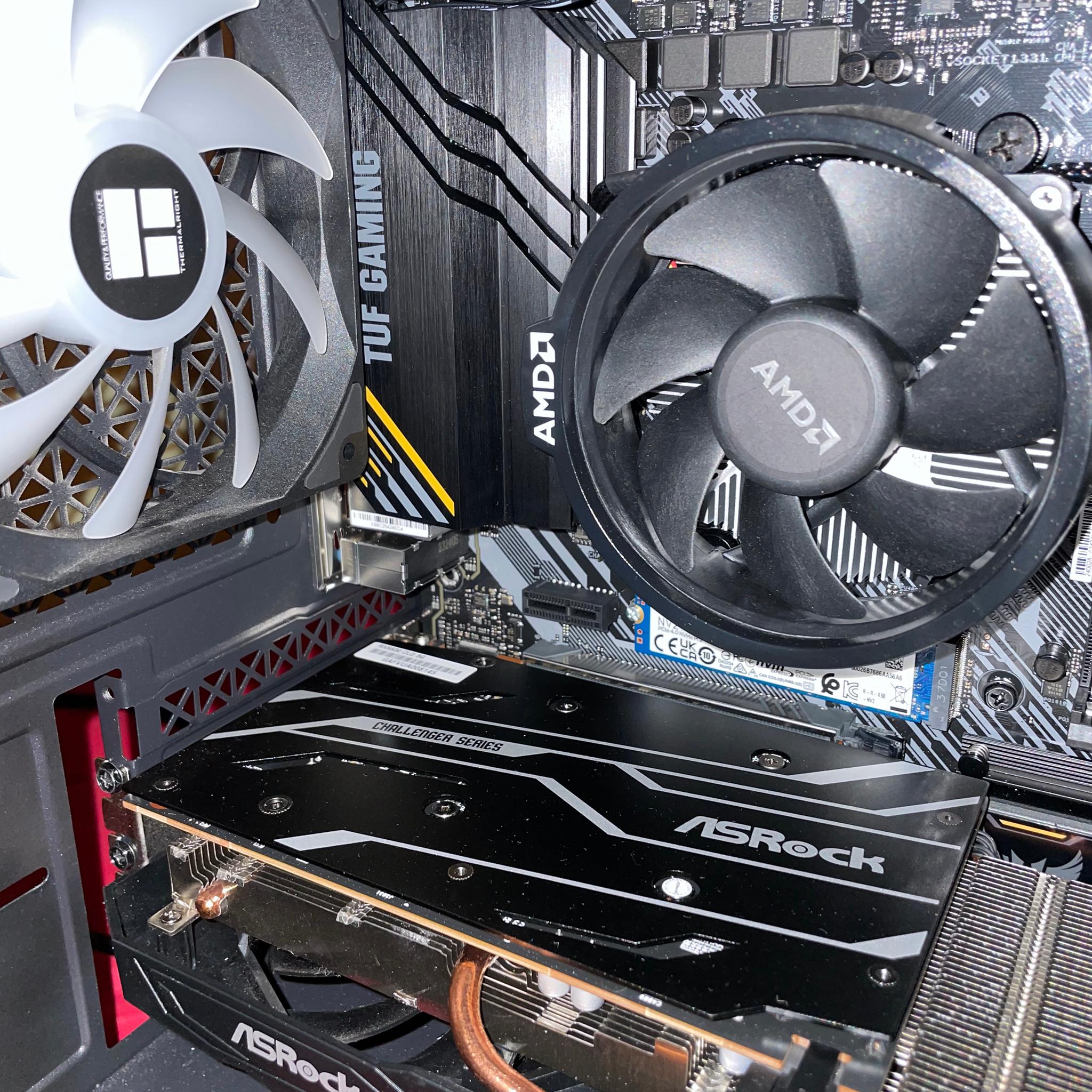 Ryzen 5 3600 RX 6600 Black Stealth Gaming PC