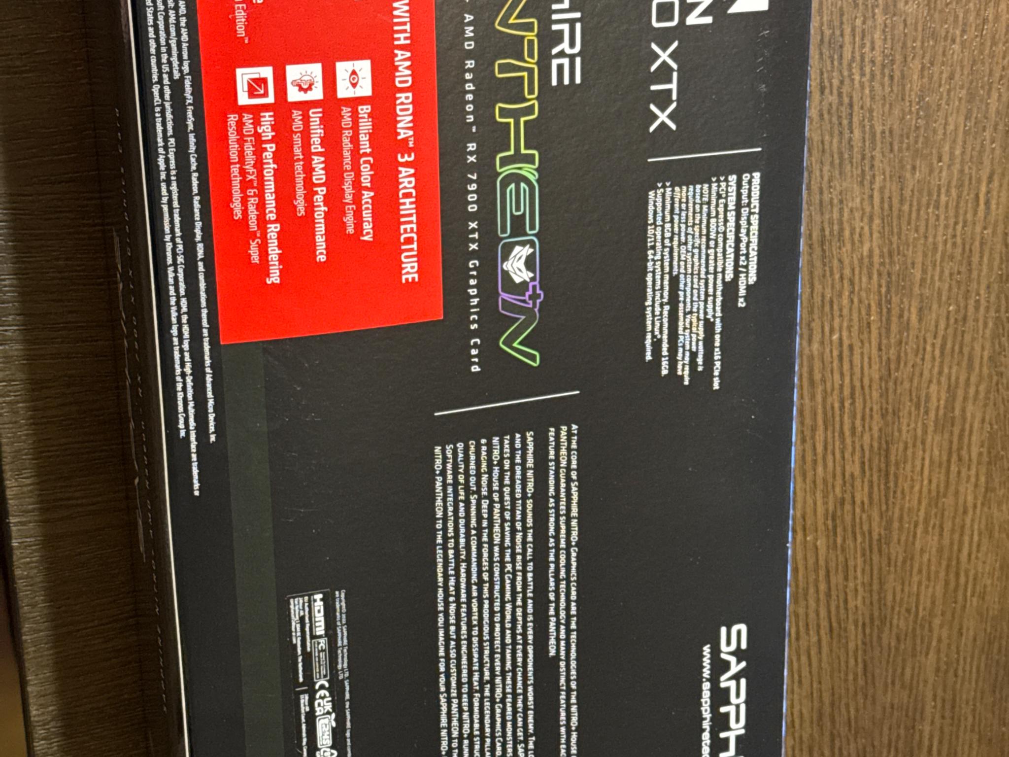 BNIB Sapphire 7900 XTX Nitro+