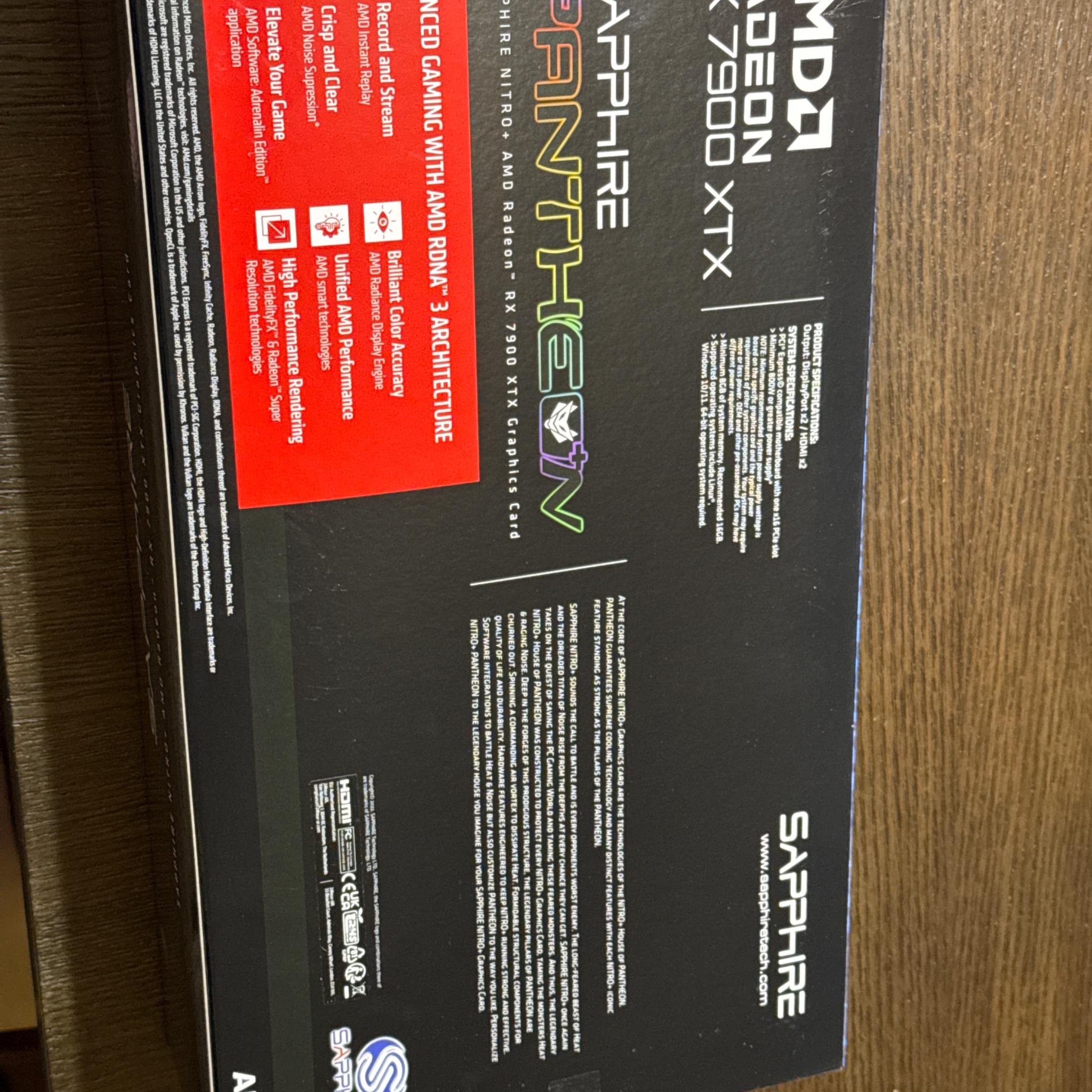 BNIB Sapphire 7900 XTX Nitro+