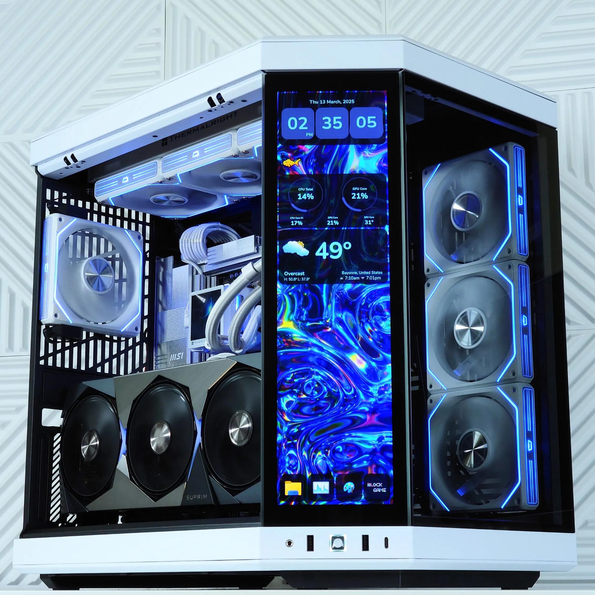 🤩🤍🖤Dream Gaming PC🏆Nvidia RTX 5080 16GB🏆 AMD Ryzen 7 9800X3D 3D V-Cache🏆 64GB DDR5🏆 4TB