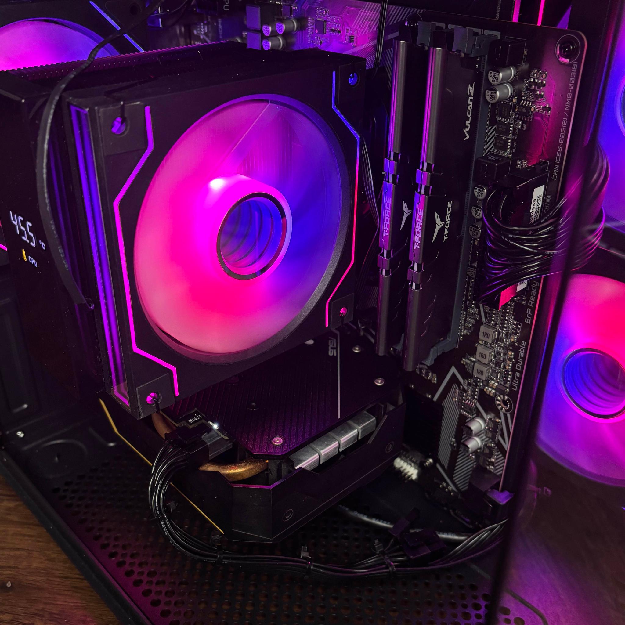 Black Gaming PC (GTX 1660 Super 6GB +AMD Ryzen 5 2600X + 16GB DDR4 + SSD)