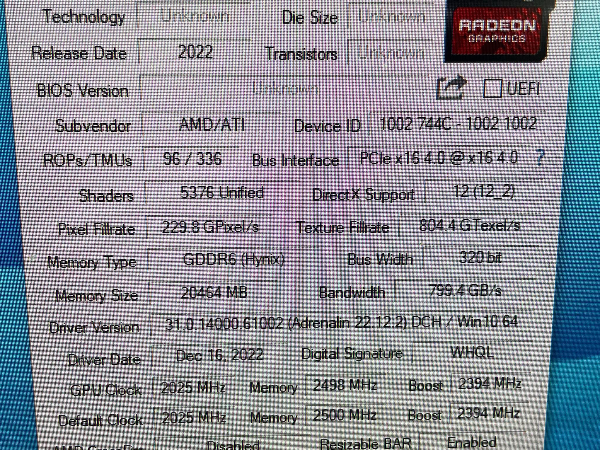 AMD 7900XT Reference 