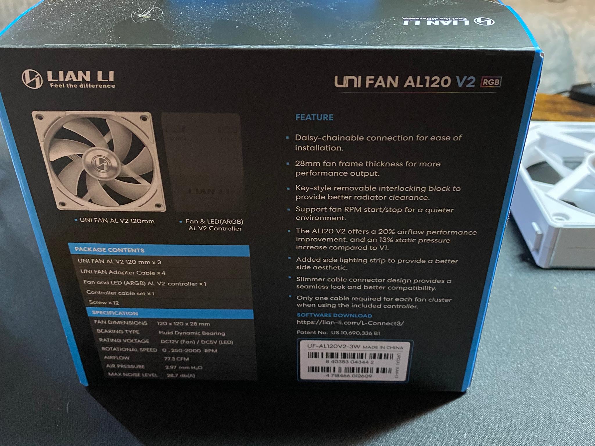 3X Unifan AL 120 V2 *Read Desc*
