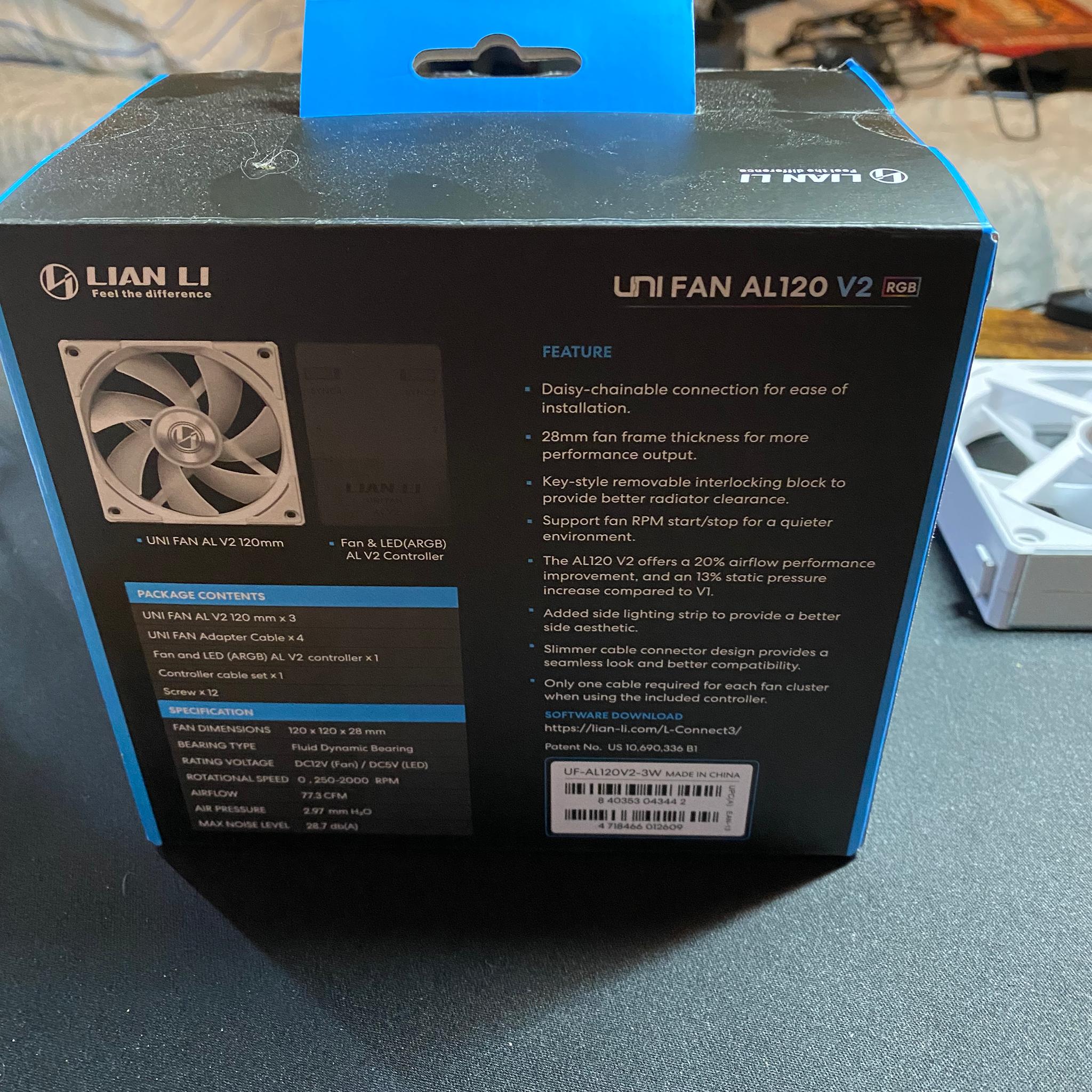 3X Unifan AL 120 V2 *Read Desc*
