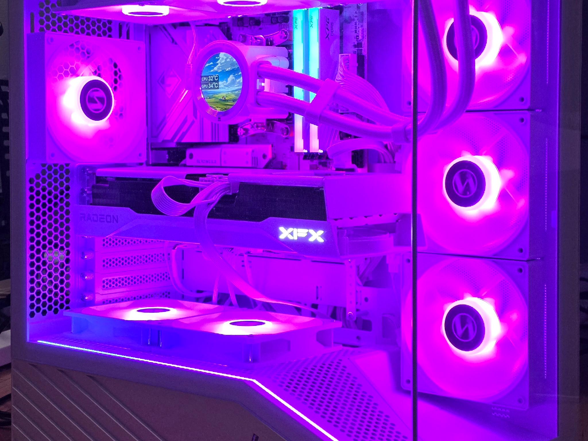 All AMD | All White 4K Gaming PC | RX 9070 16 GB | Ryzen 7 7800X3D | 32GB | 1TB | 2 Year Warranty