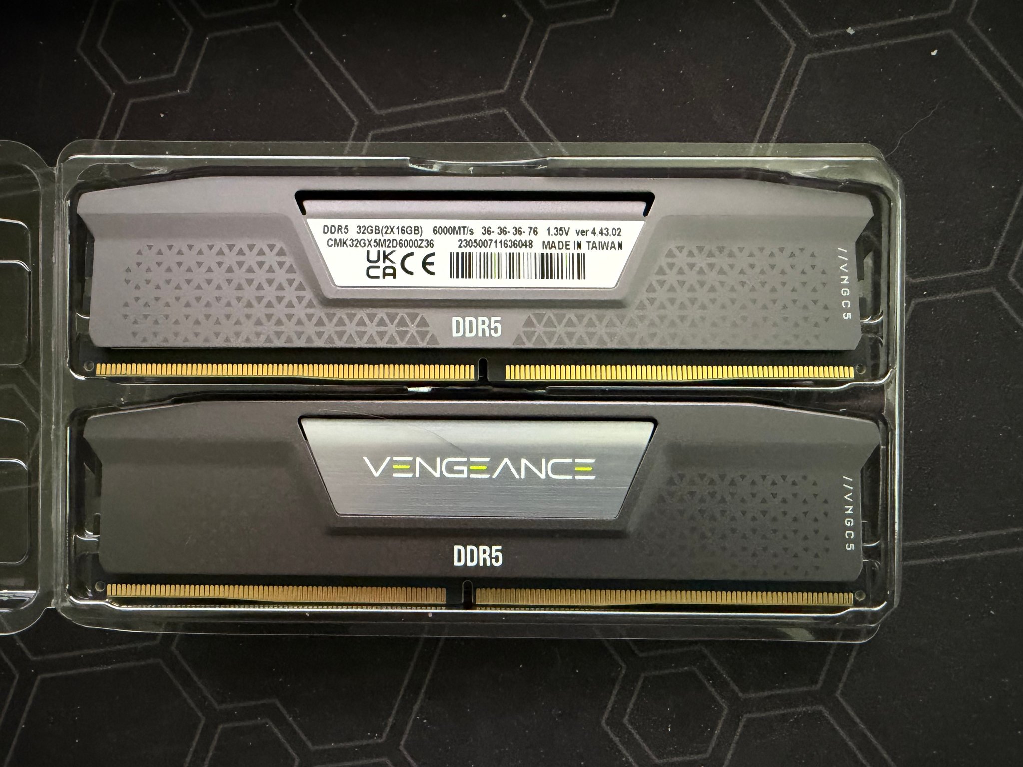 Corsair Vengeance DDR5 32GB (2x16GB) 6000MHz CL36 - NEW/UNUSED