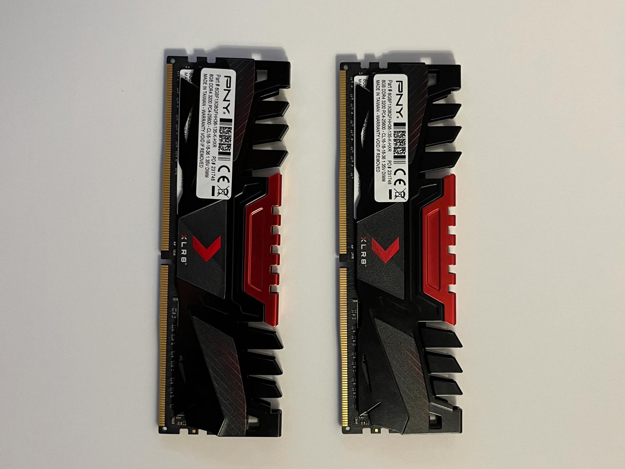 16gb PNY 3200mhz CL 16 DDR4 Ram