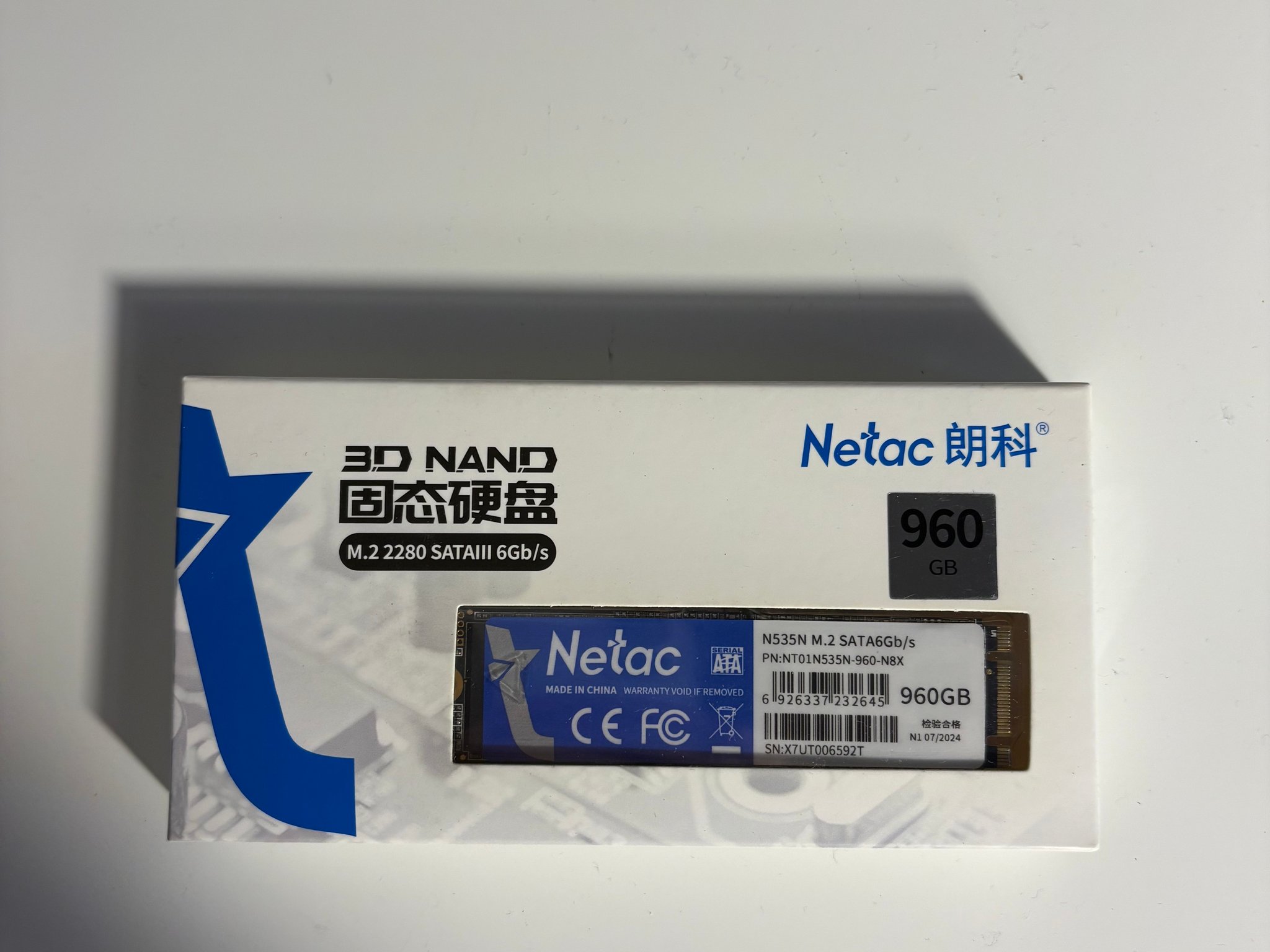 Netac 960GB M.2 Sata SSD