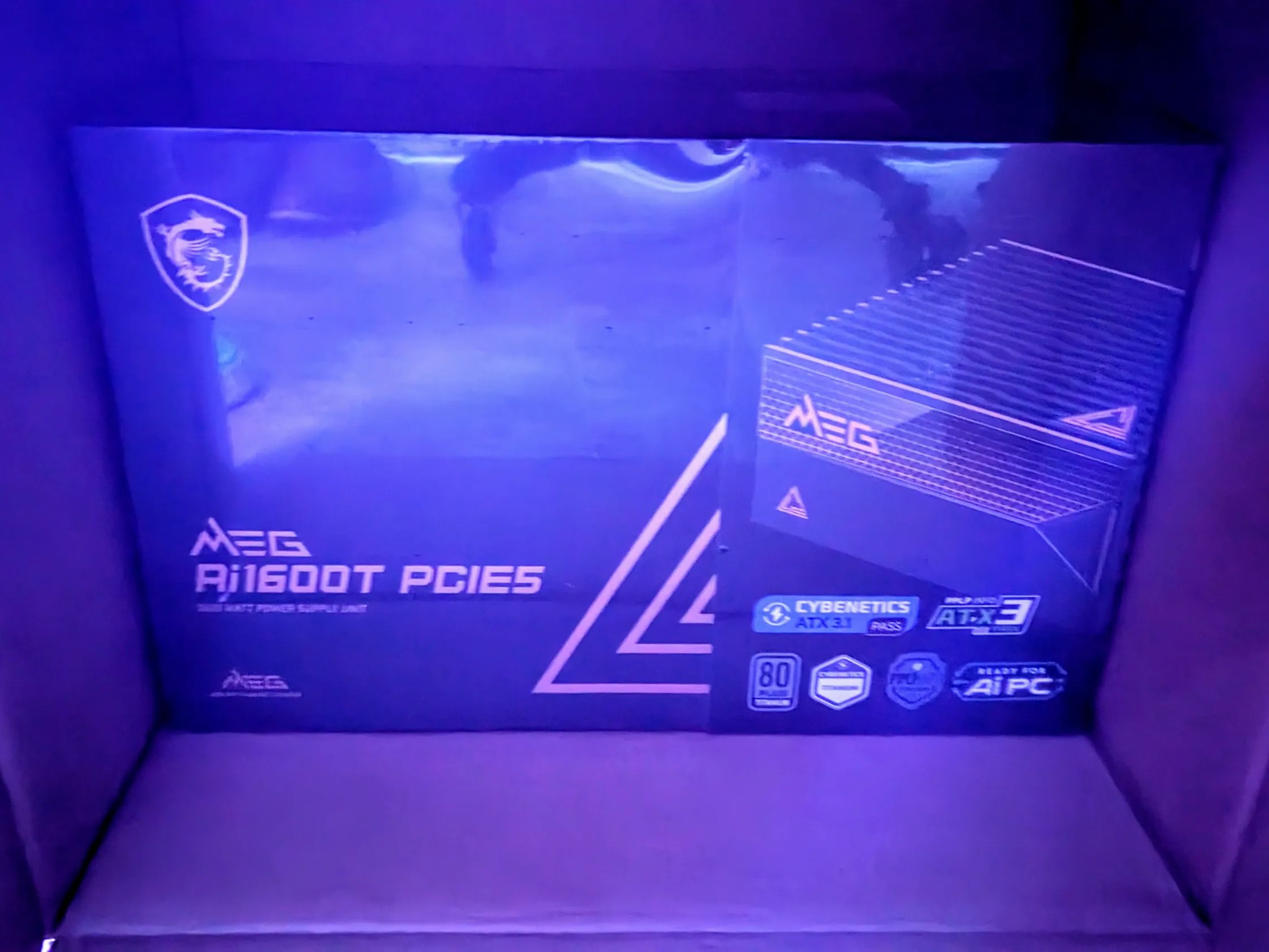 MSI MEG Ai1600T *NEW IN HAND* PCIE5 80+ TITANIUM 1600w PSU, Dual 12V-2x6 5090 5080 9070 XT 7900 XTX