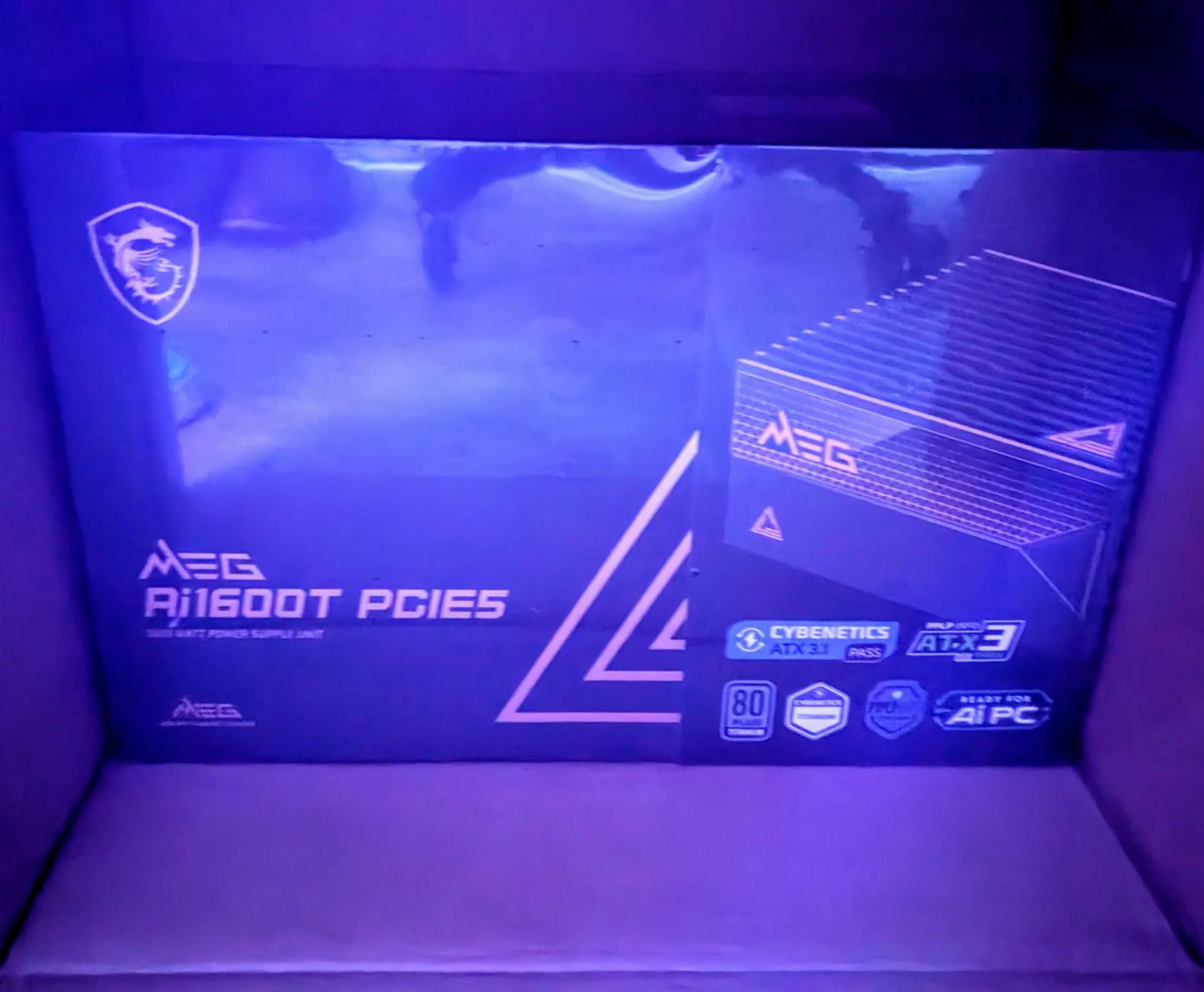 MSI MEG Ai1600T *NEW IN HAND* PCIE5 80+ TITANIUM 1600w PSU, Dual 12V-2x6 5090 5080 9070 XT 7900 XTX