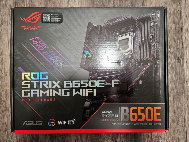 ASUS ROG STRIX B650E-F Gaming Wifi Motherboard Socket AM5 - Brand New in Box