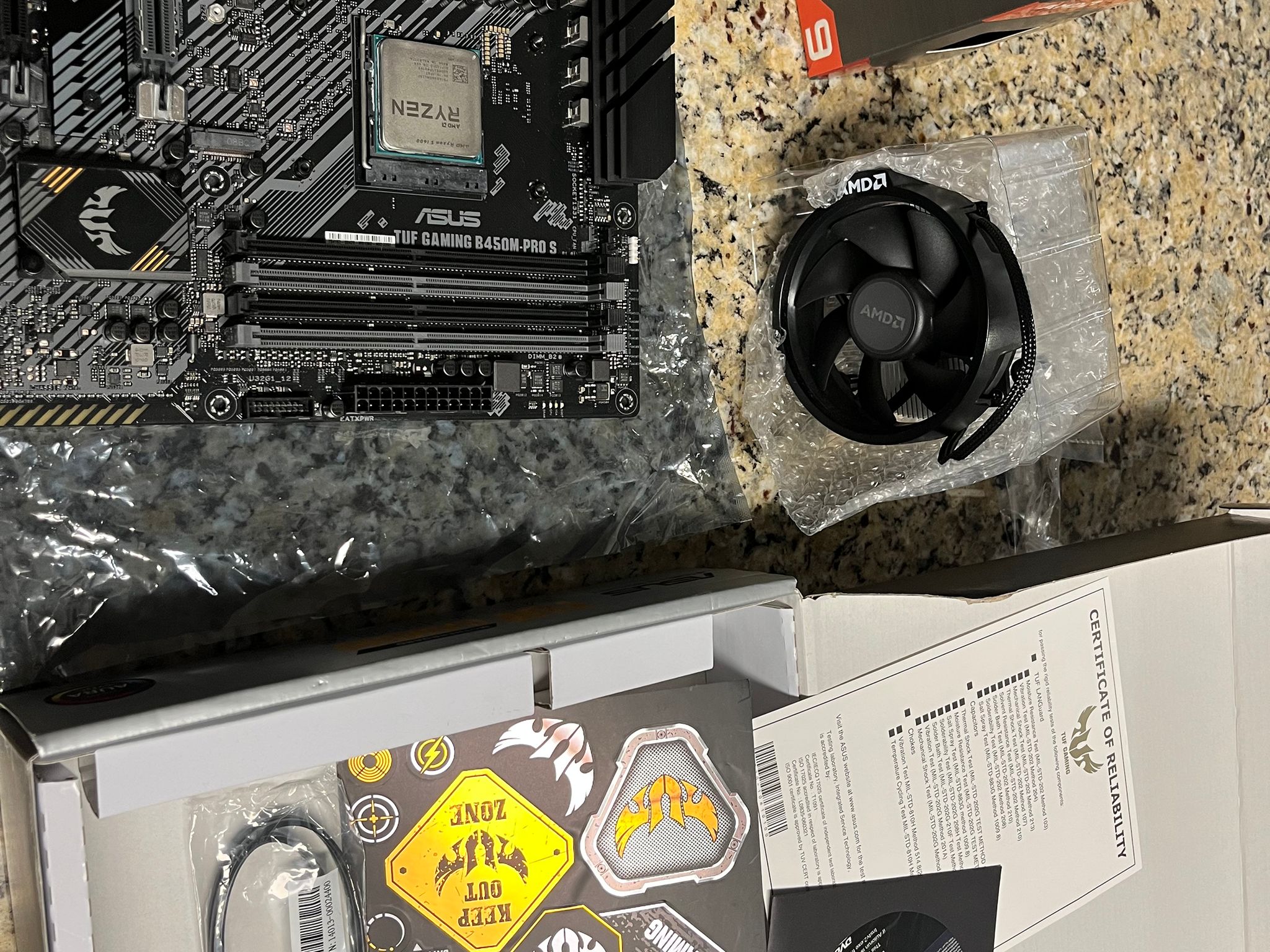 Asus B450M Pro S w/ Ryzen 5 1600AF Combo