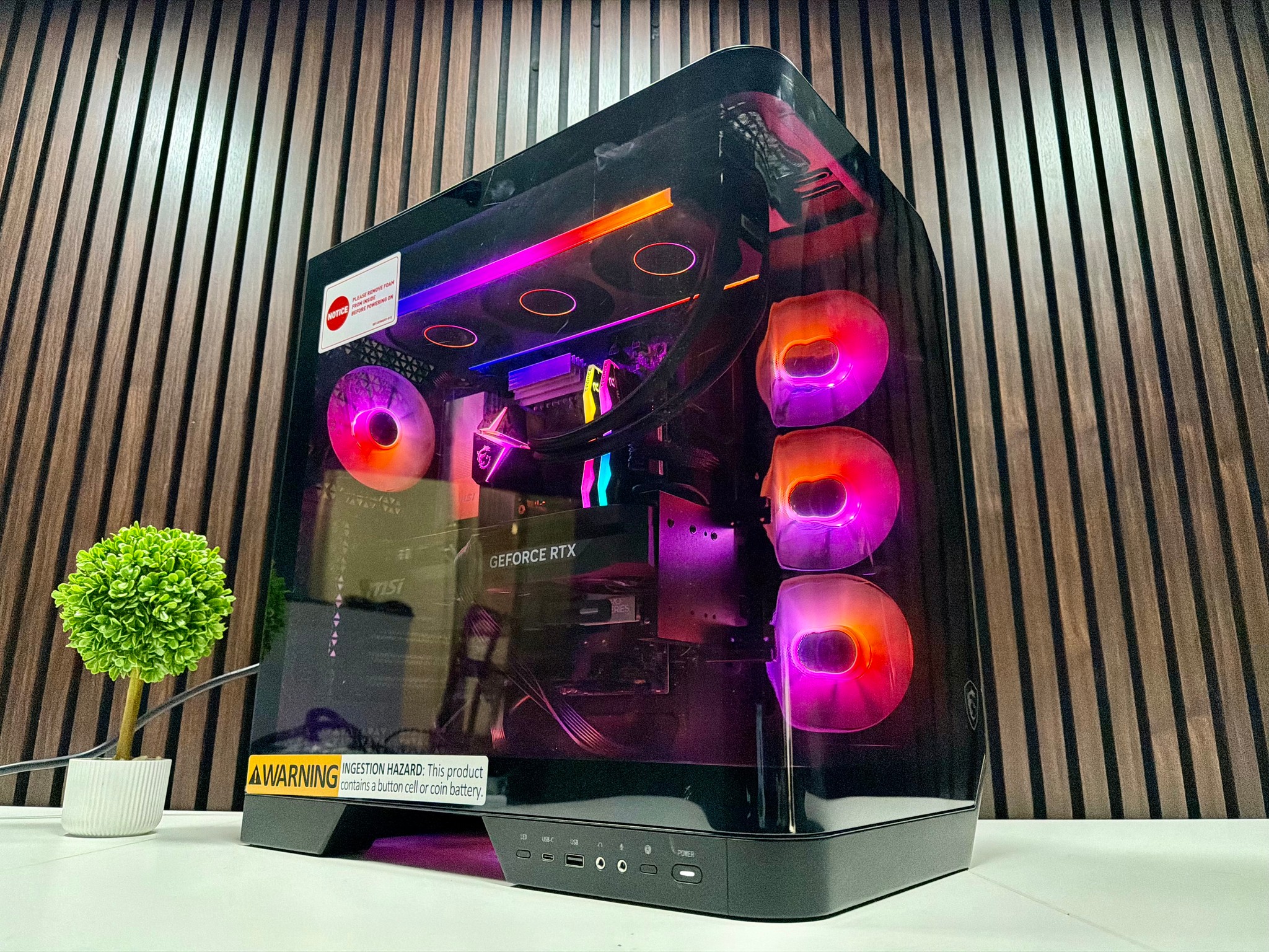 MSI Vision ZS 9NVV-1275US RTX 5080 | Ryzen 9800X3D | 64GB DDR5 | 2TB M.2 | 850 Watt Gold PSU | AIO