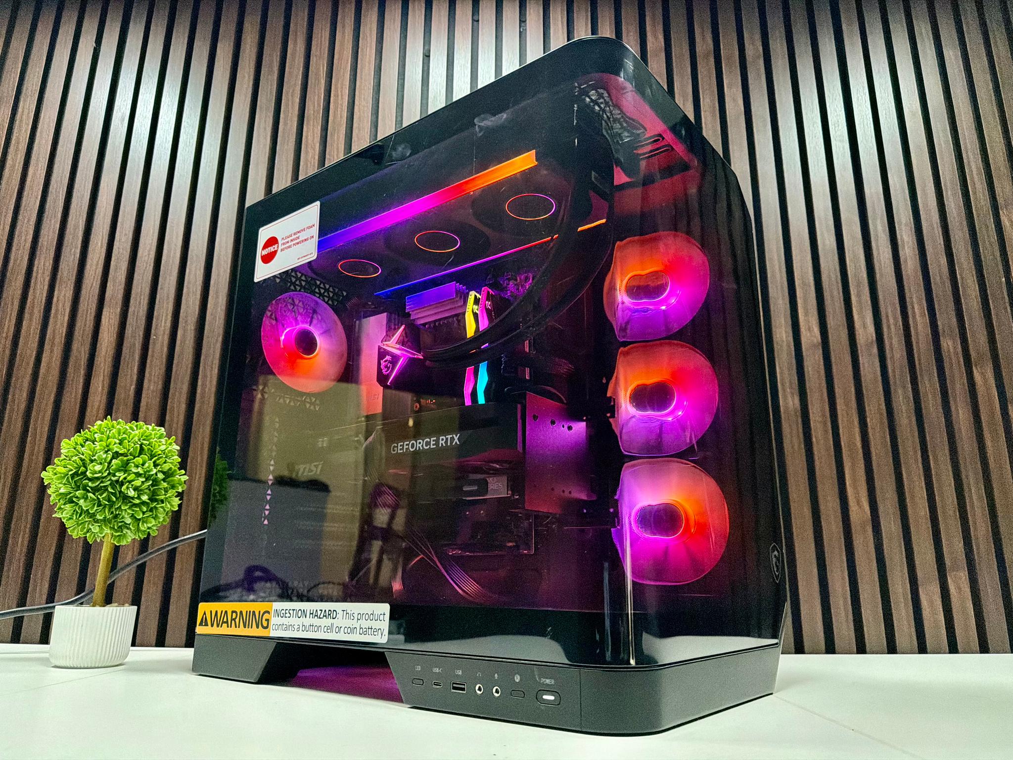 MSI Vision ZS 9NVV-1275US RTX 5080 | Ryzen 9800X3D | 64GB DDR5 | 2TB M.2 | 850 Watt Gold PSU | AIO