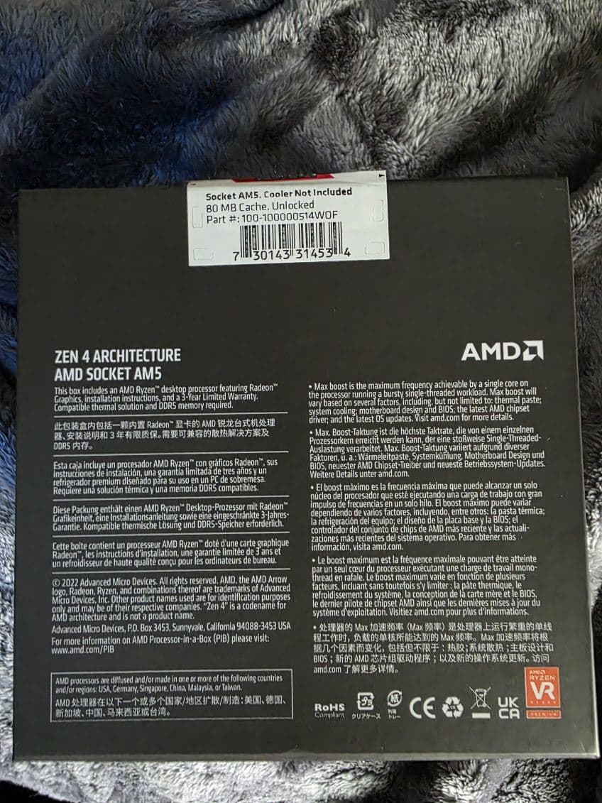 Ryzen 9 7950x 16 core, 32 Thread Processor