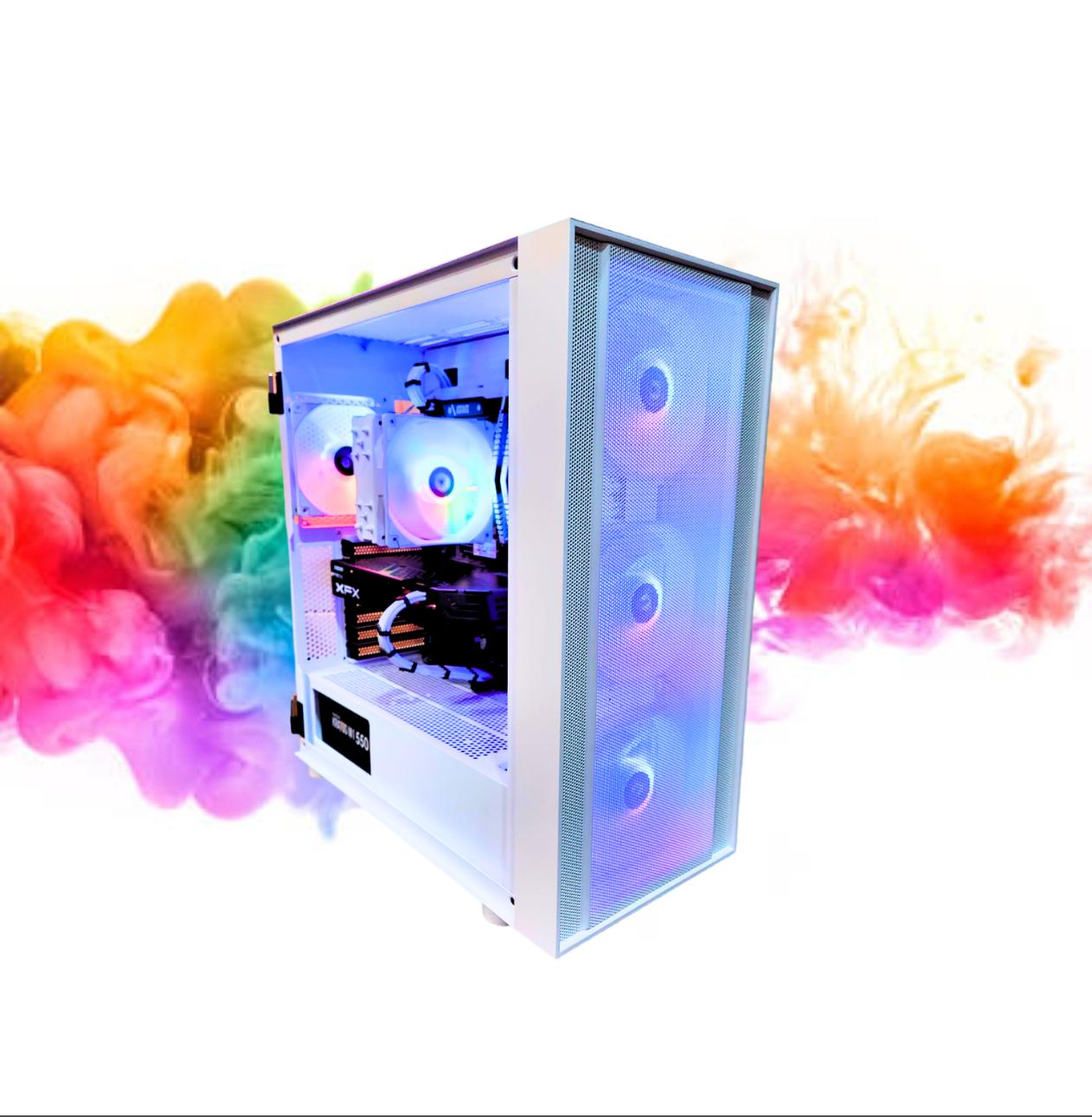 SALE: RX 580 8GB + Ryzen 7 + 512GB SSD + 16GBs RAM + 5 RGB Fans ( White RGB Gaming PC )