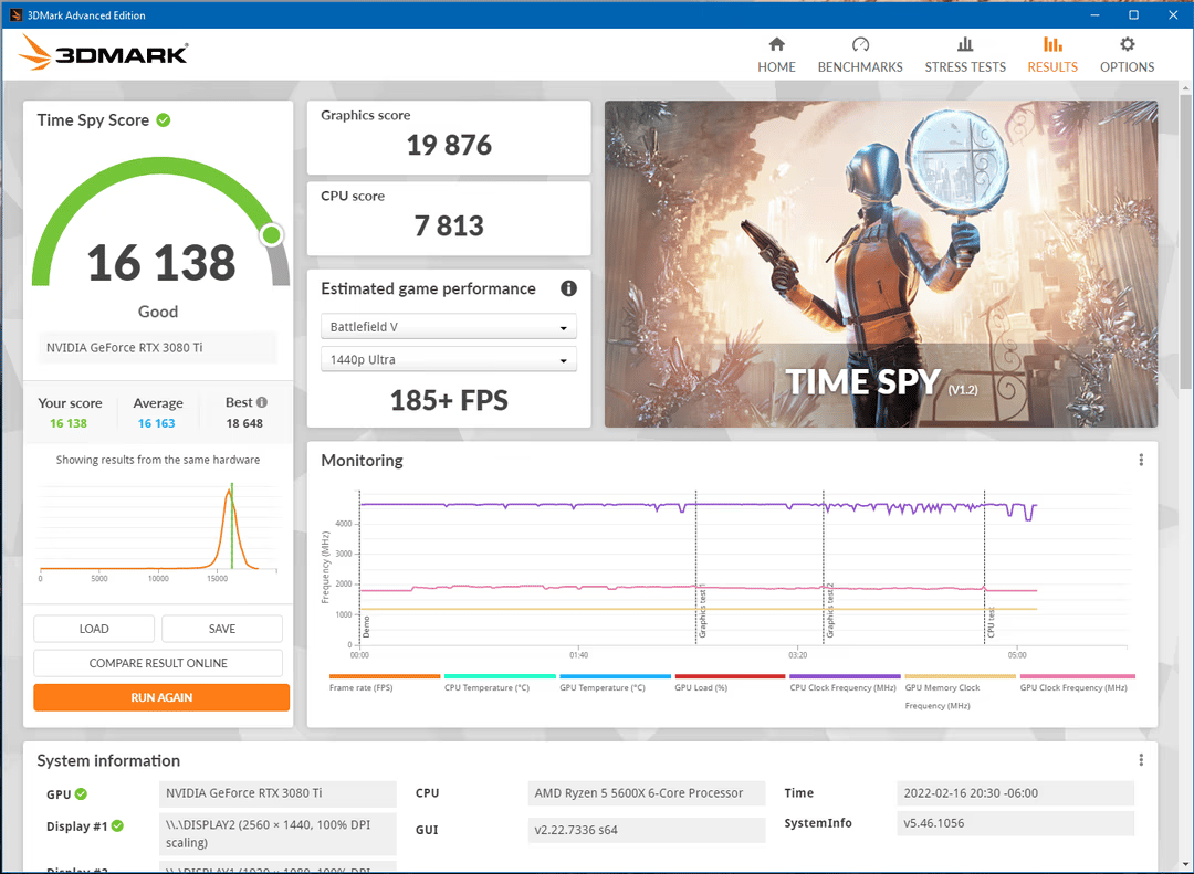 EVGA GeForce RTX 3080 Ti FTW3 ULTRA GAMING 12GB 12G-P5-3967-RX