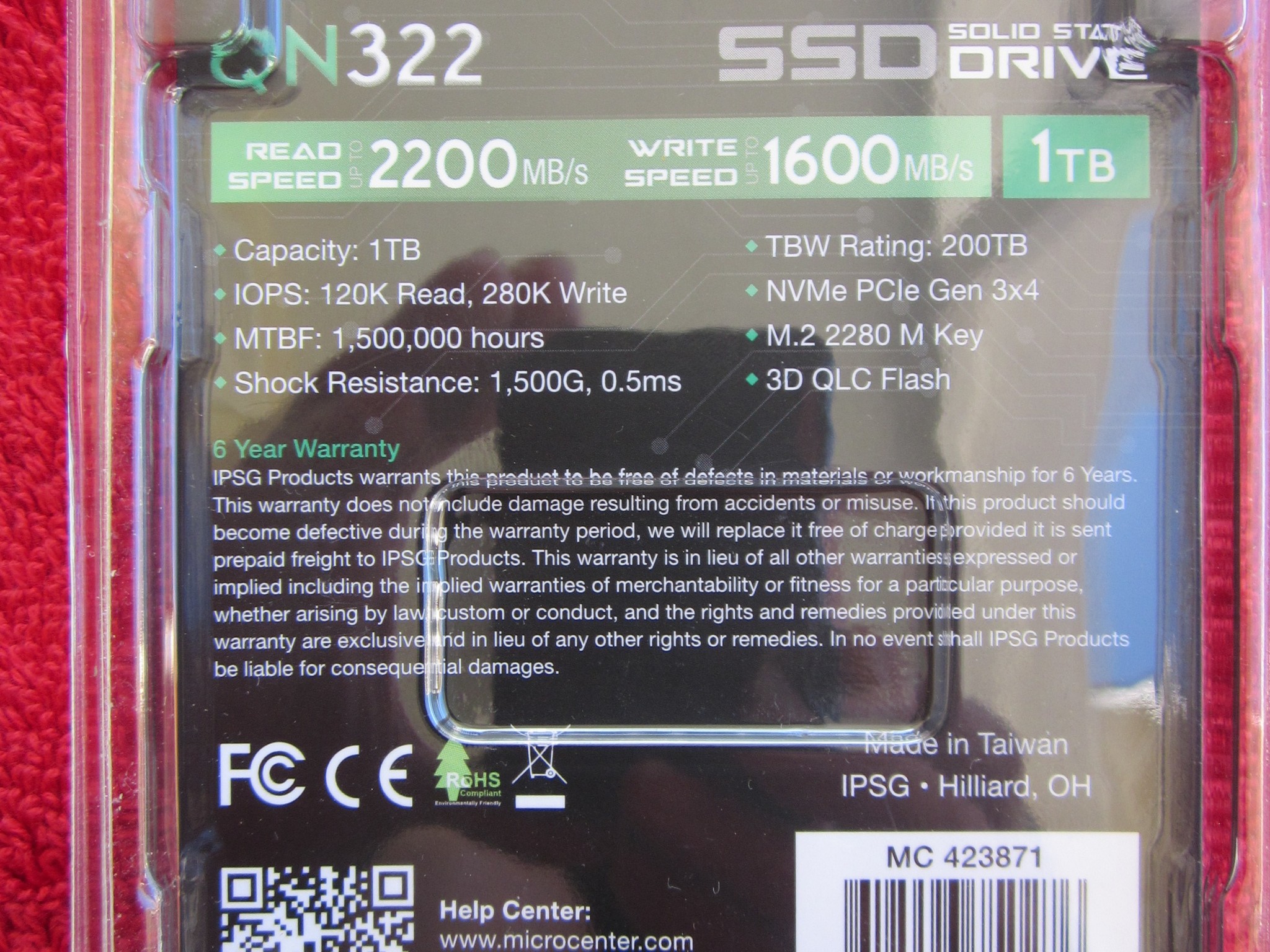 New Sealed Inland QN322 M.2 NVME 1TB SSD