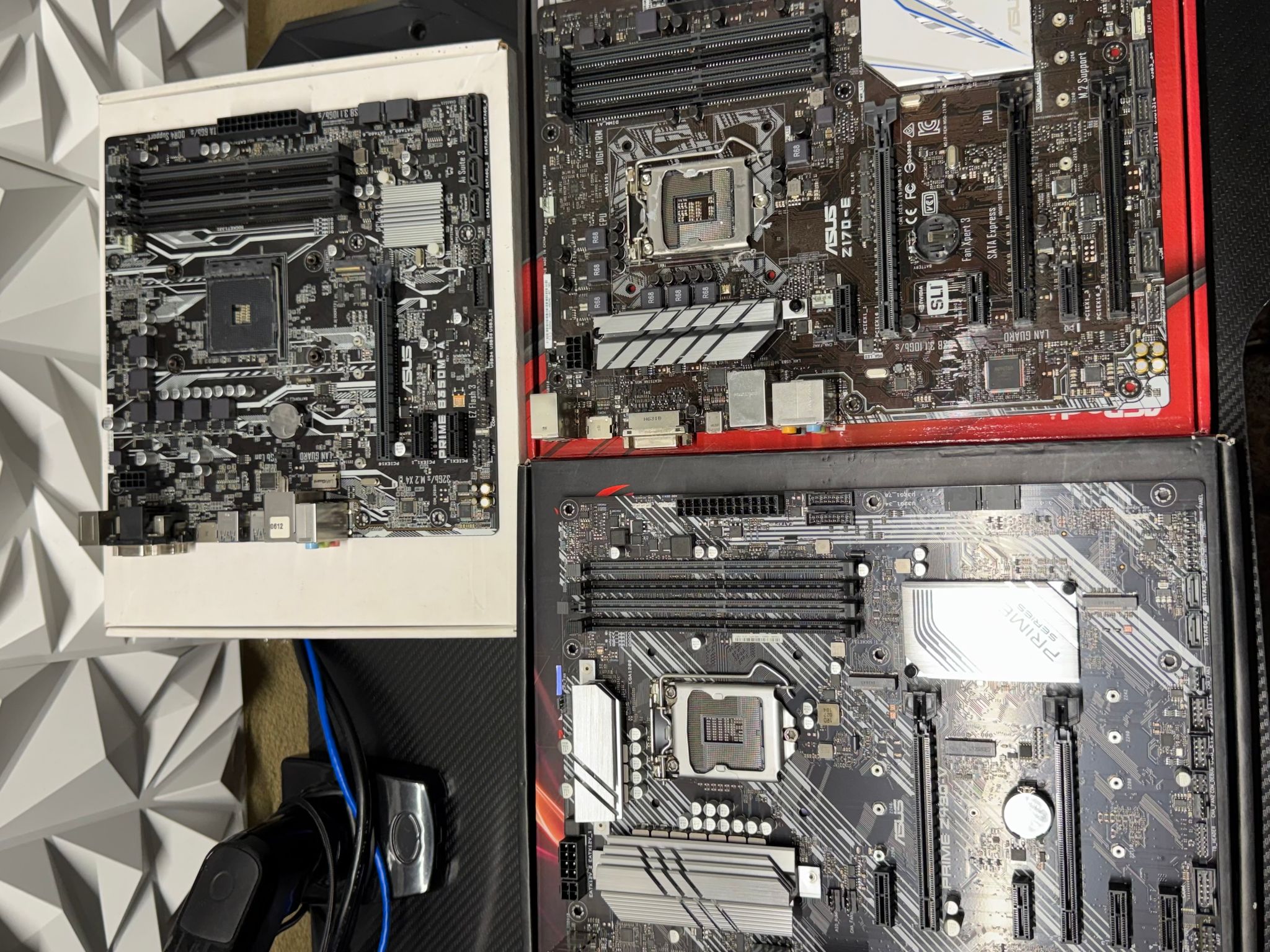 Motherboards for parts, Z790, Z690, B450, B350, Ryzen 7 5800x, Ryzen 7 3700x, 16GB ram