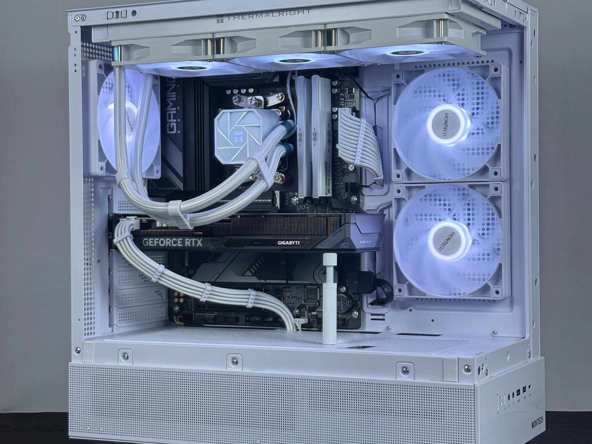 🤍 White RTX 5060 + Ryzen 5 PC | 32GB DDR5 | Full ARGB Control | WiFi + BT