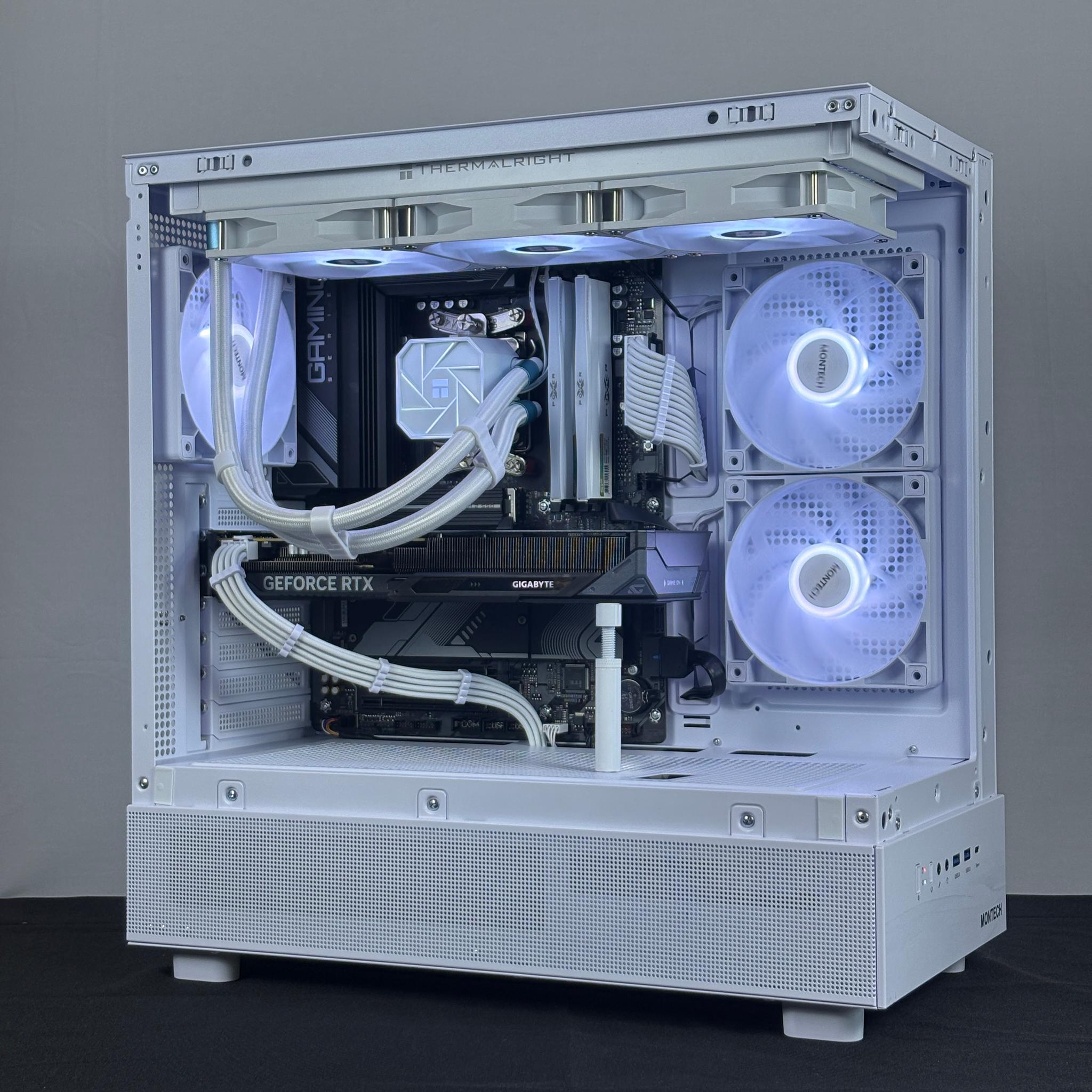 🤍 White RTX 5060 + Ryzen 5 PC | 32GB DDR5 | Full ARGB Control | WiFi + BT