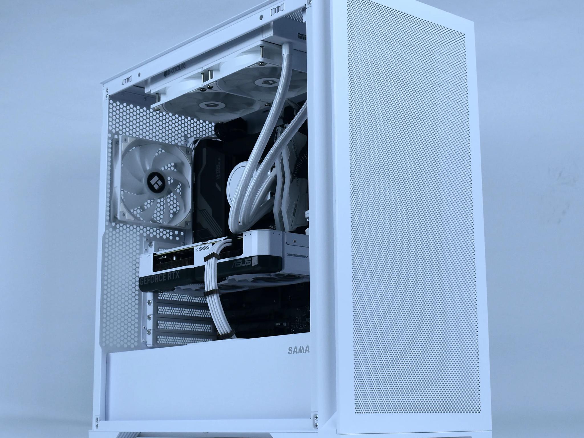 🧊ICE🧊 1440p Gaming & Streaming PC + Keyboard | Intel 12600KF, NVIDIA RTX 4070, 1TB SSD, 32G DDR5