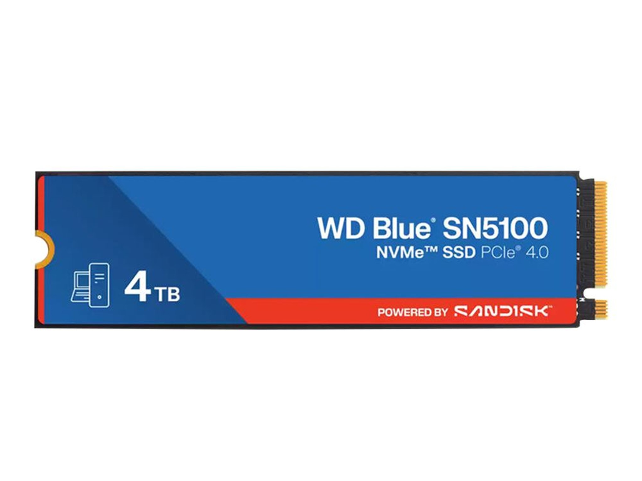 WD Blue SN5100 4TB 3D QLC NAND PCIe Gen 4 x4 NVMe M.2 Internal SSD