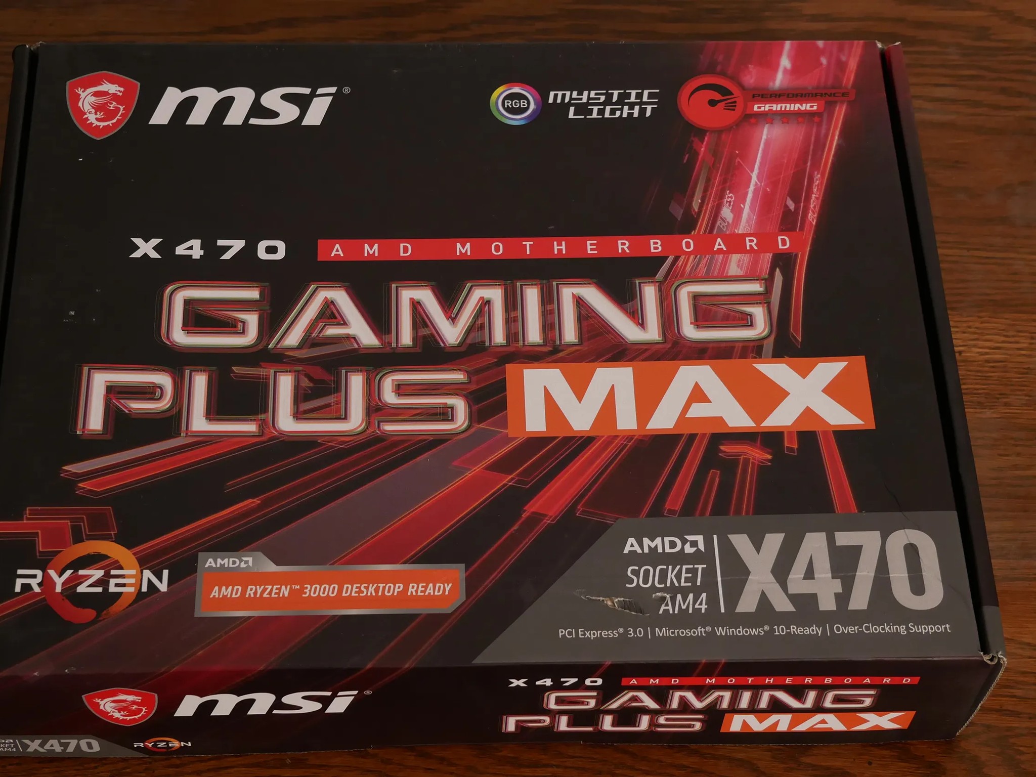MSI X470 GAMING PLUS MAX AM4 AMD Ryzen 5000 ATX Motherboard *LATEST BIOS* FULL SET!