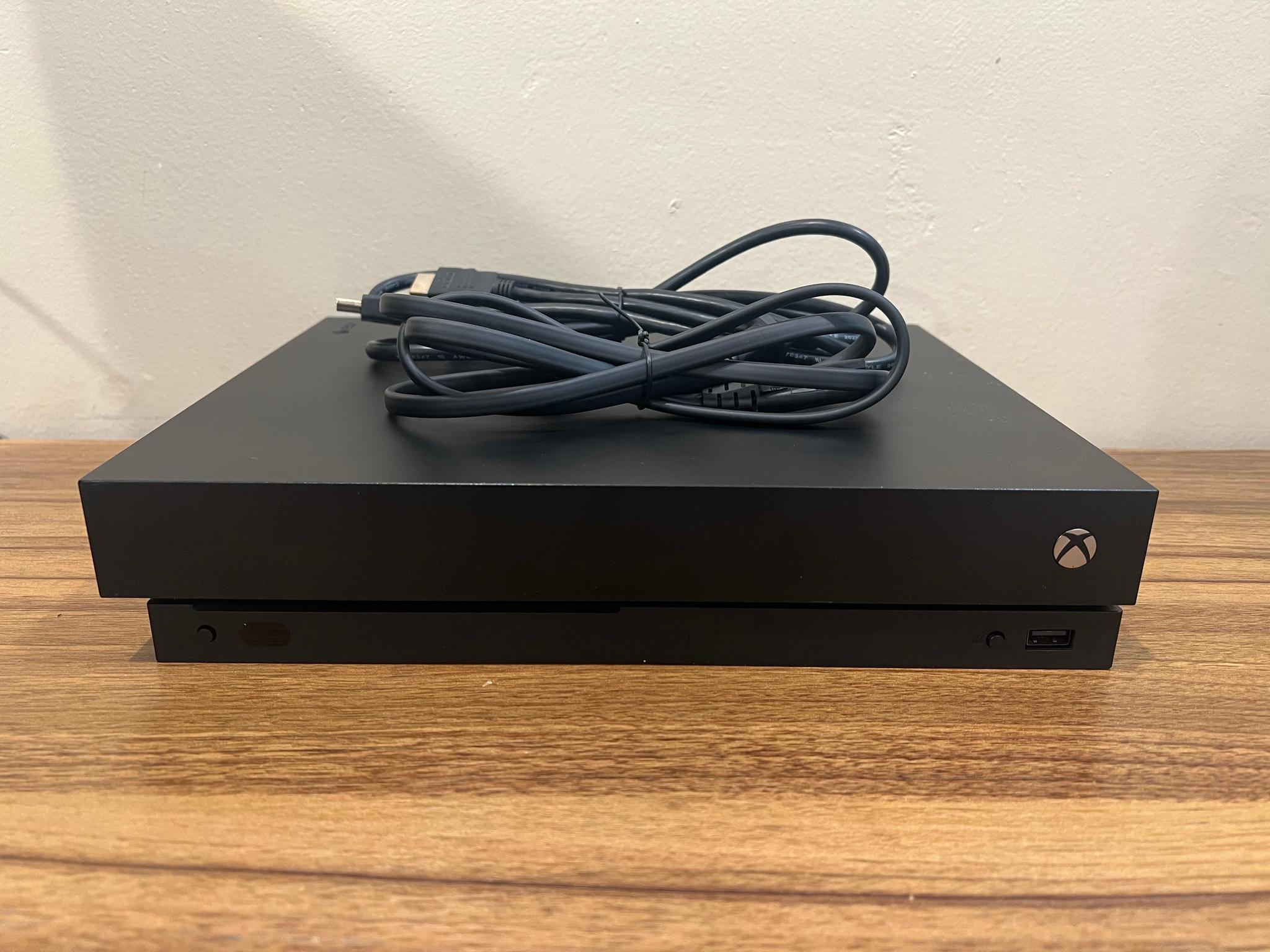 Xbox One X 1TB Disk Edition | Comes with Power and HDMI cables | Black