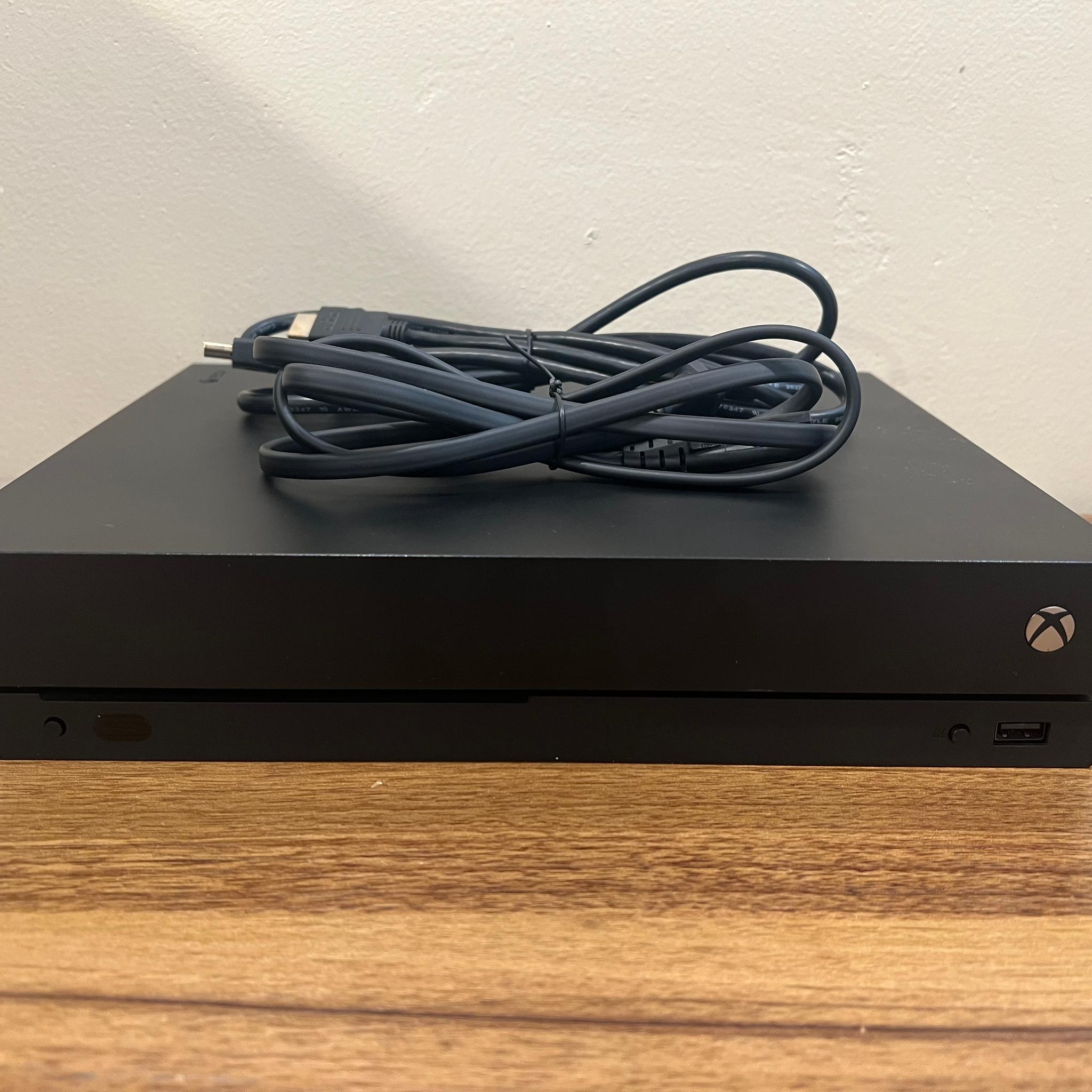Xbox One X 1TB Disk Edition | Comes with Power and HDMI cables | Black