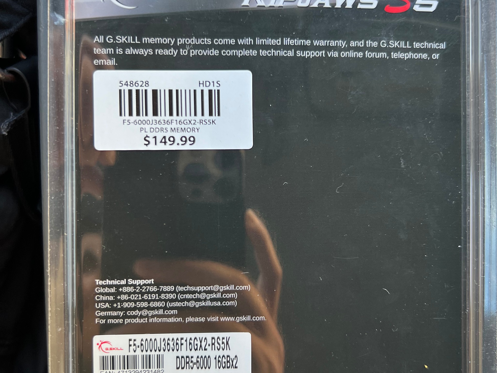 G.Skill Ripjaws S5 Series DDR5 Ram 32GB (2x16)
