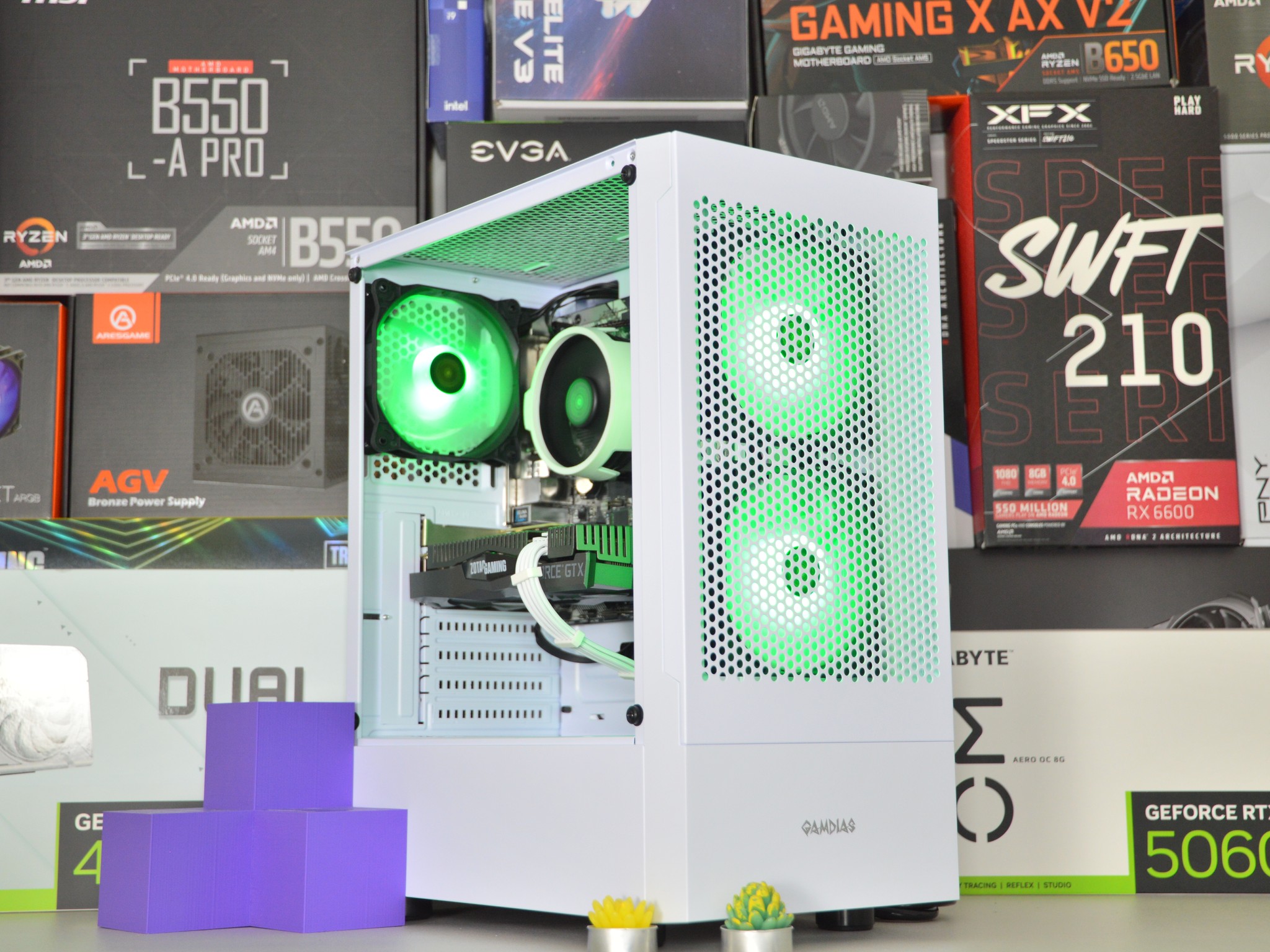 ⚪🟣| GTX 1660 Ti 6GB | RYZEN 5 3500 | 16GB DDR4 RAM | 512 GB NVME SSD | Violet Skies |